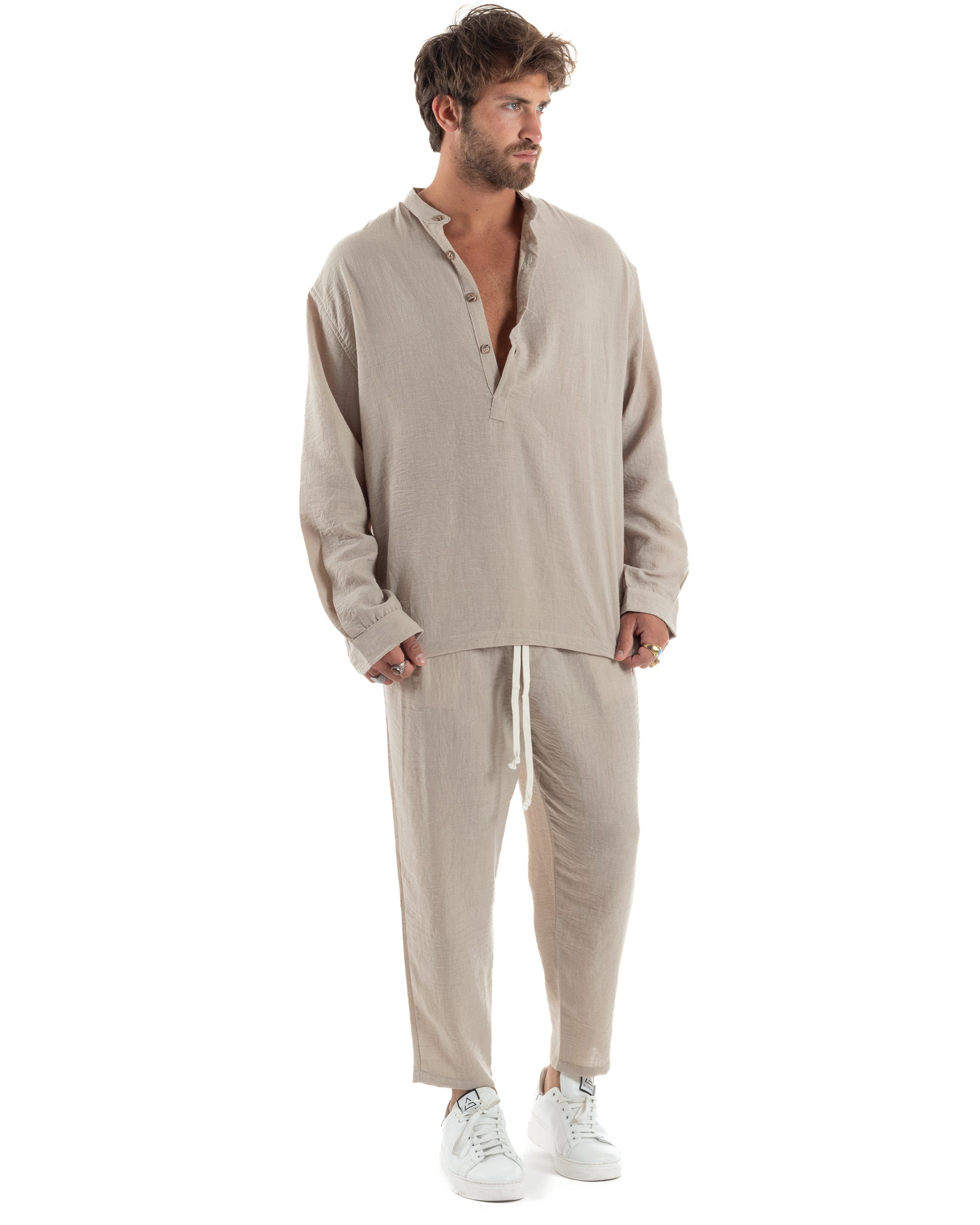 Coordinato Camicia Jogger Fiammato OU2516A