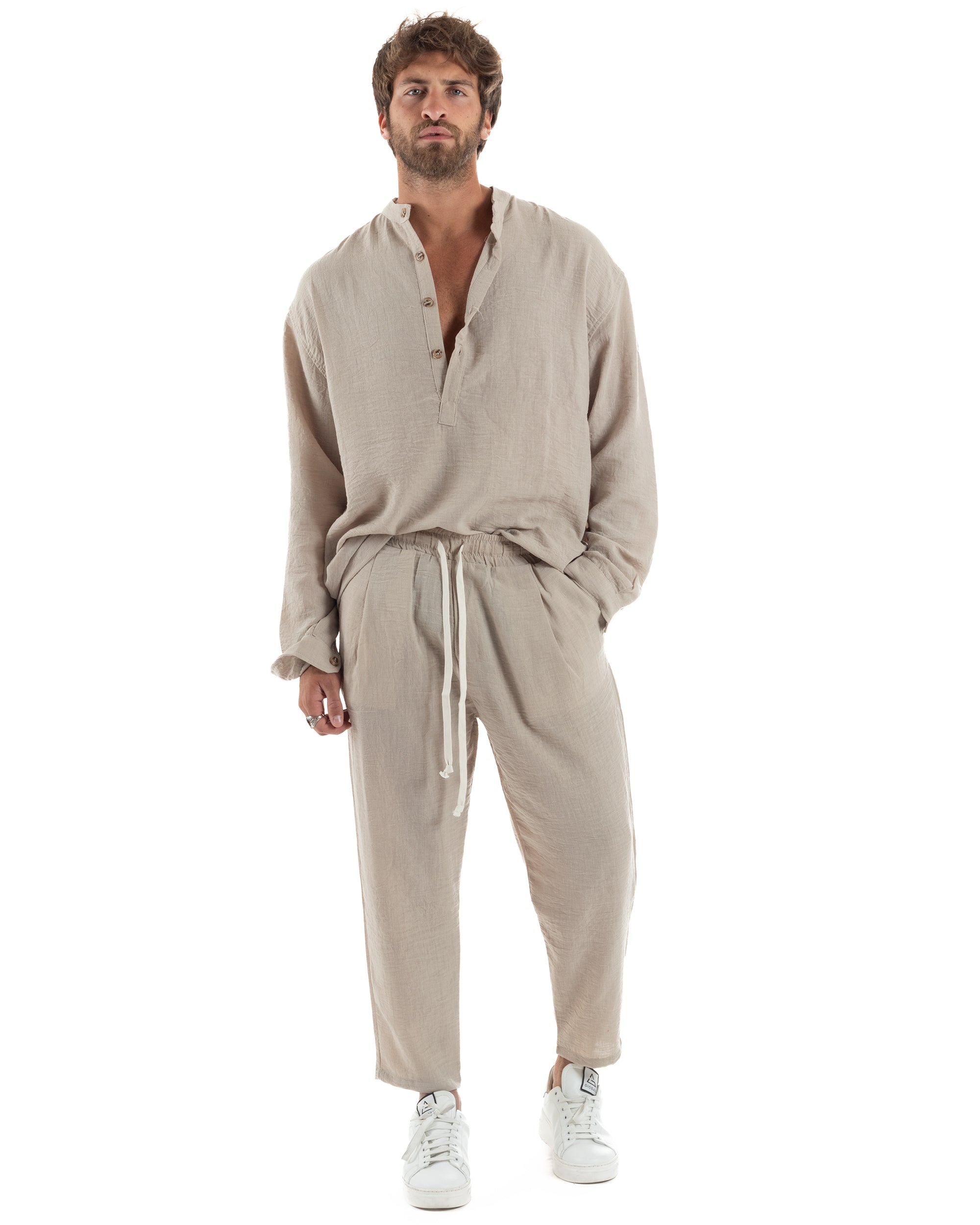 Coordinato Camicia Jogger Fiammato OU2516A