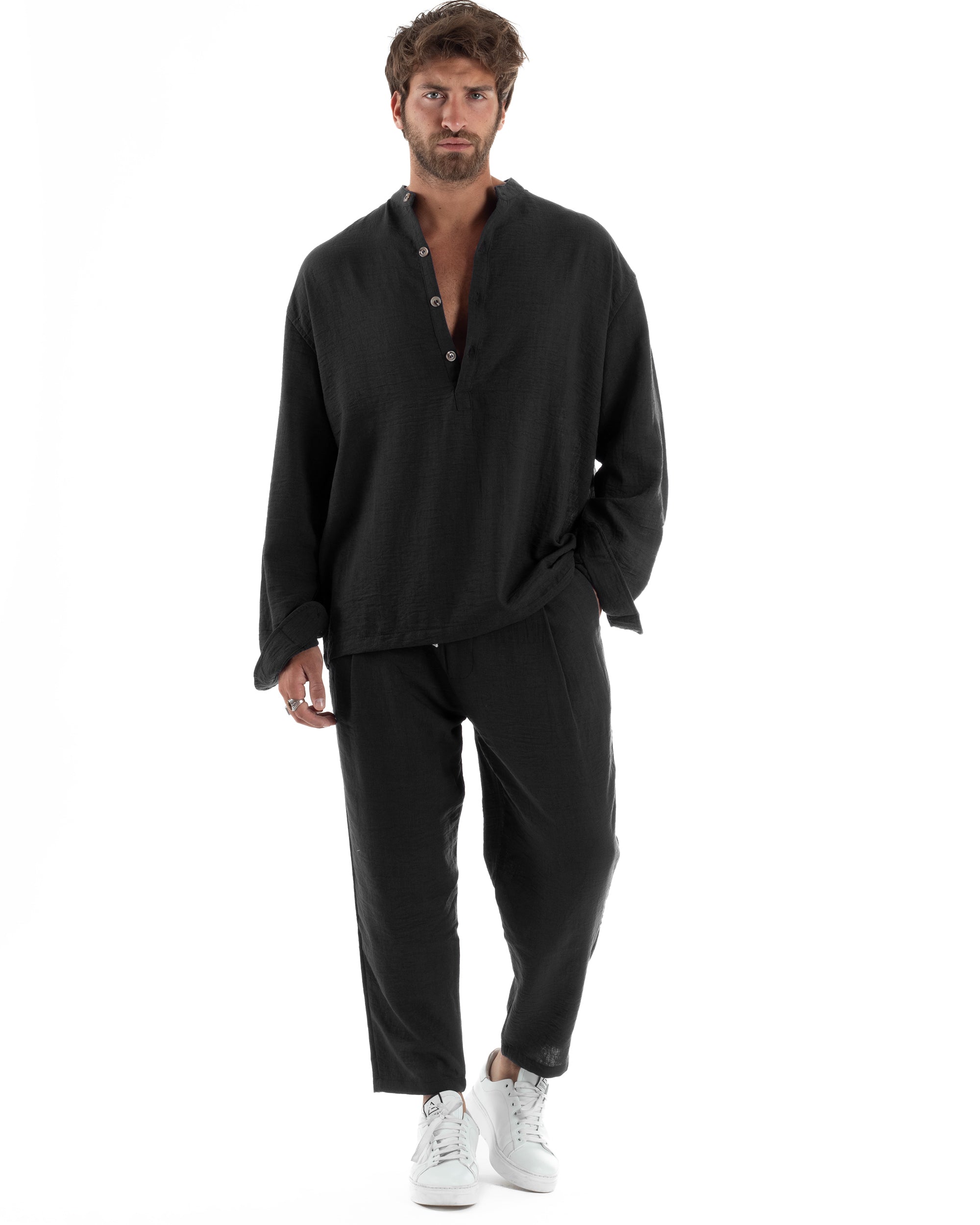 Coordinato Camicia Jogger Fiammato OU2517A