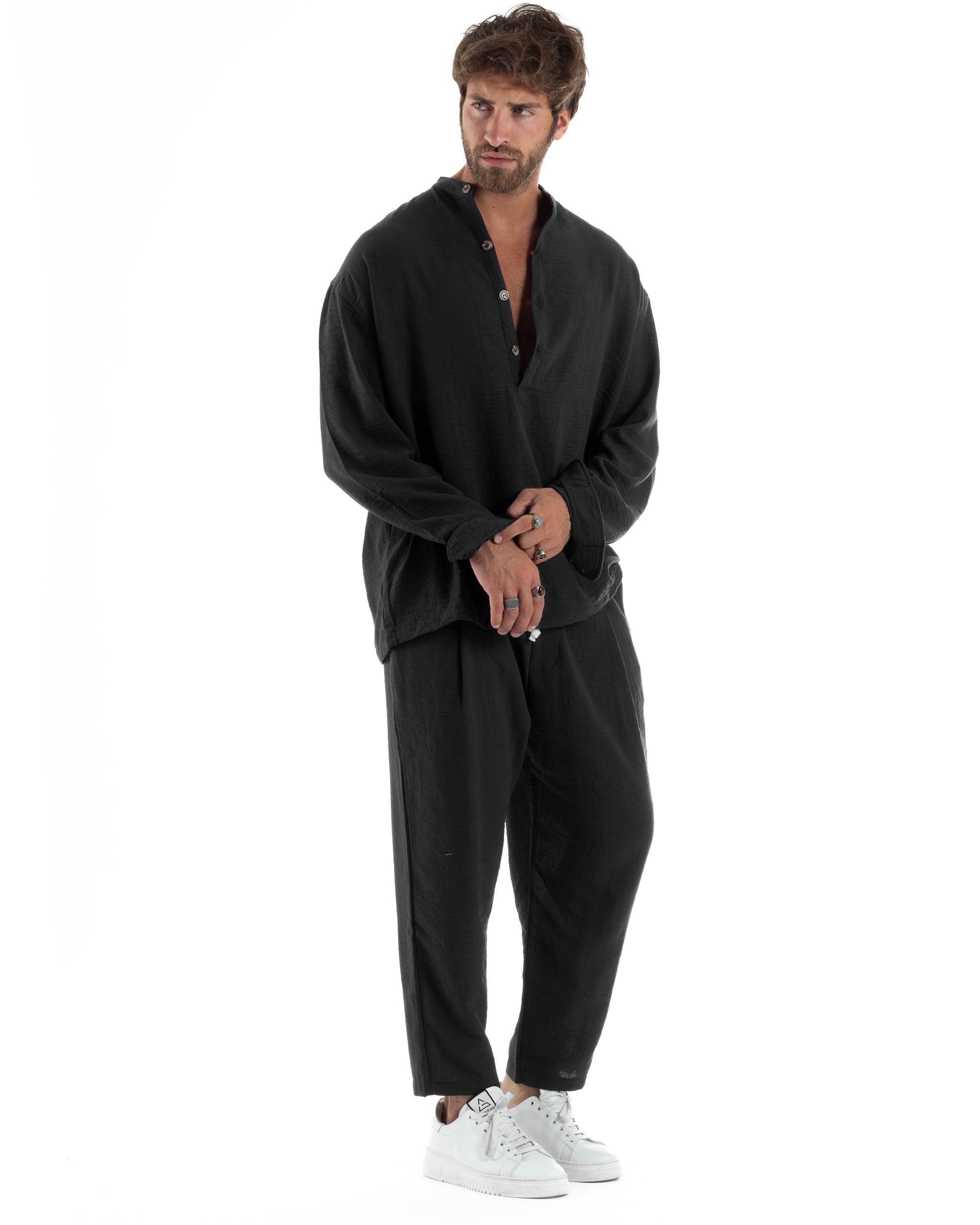 Coordinato Camicia Jogger Fiammato OU2517A