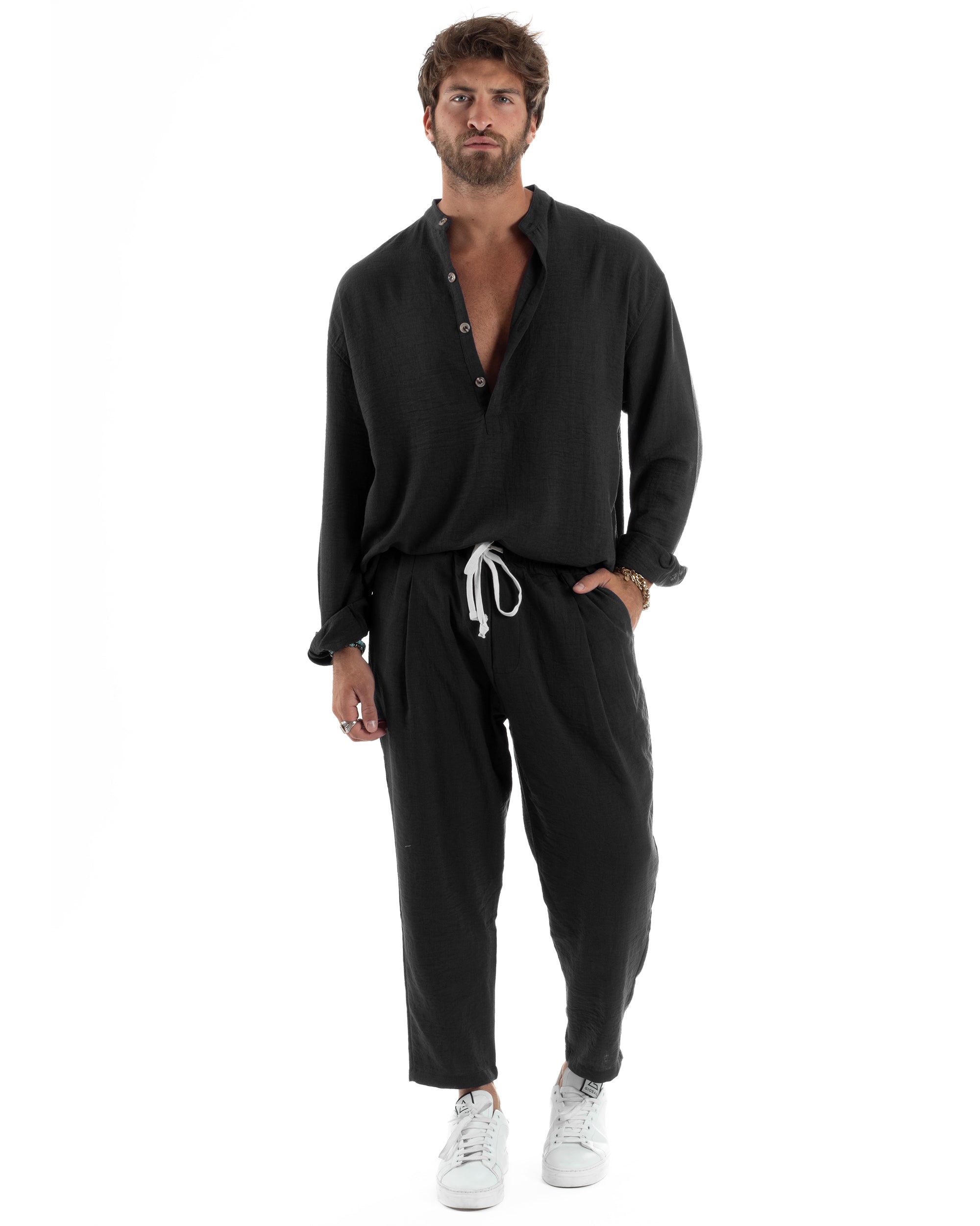 Coordinato Camicia Jogger Fiammato OU2517A