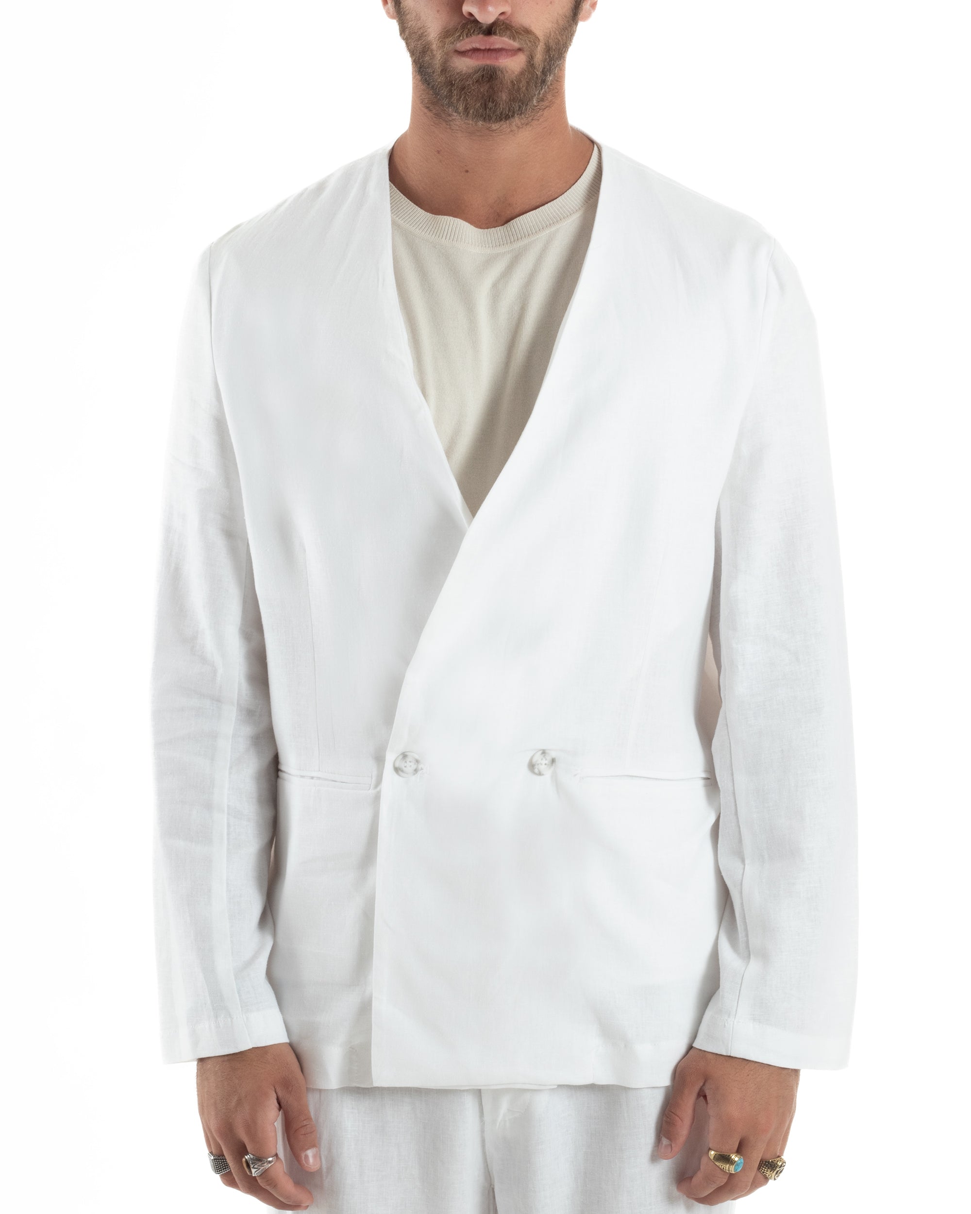 Completo Giacca Pantaloni Lino OU2519A