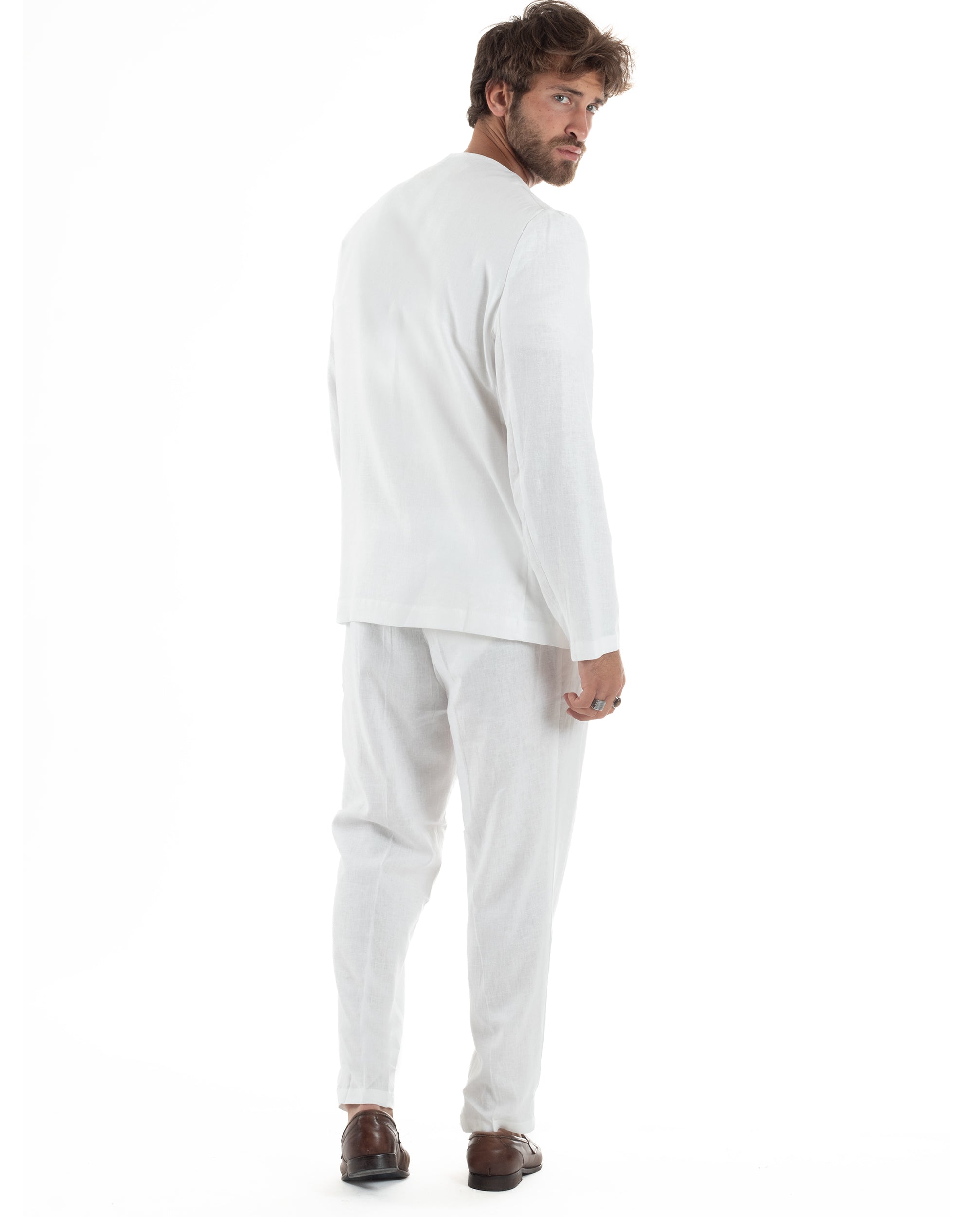 Completo Giacca Pantaloni Lino OU2519A