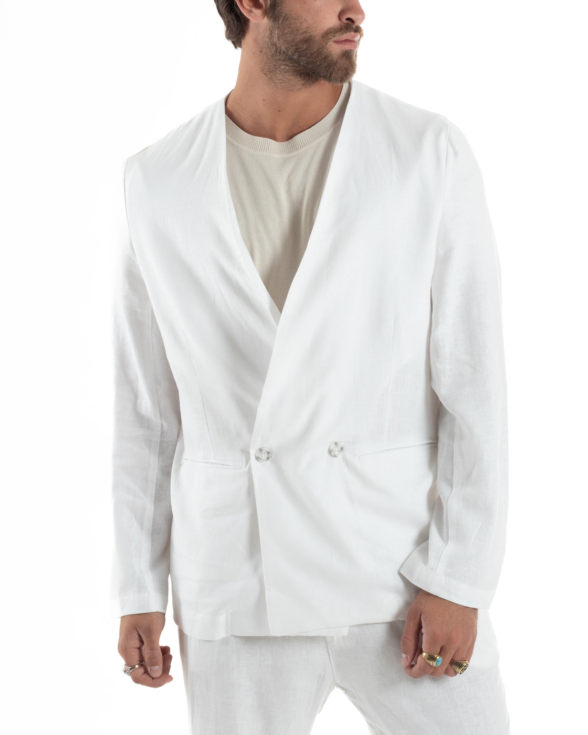 Completo Giacca Pantaloni Lino OU2519A