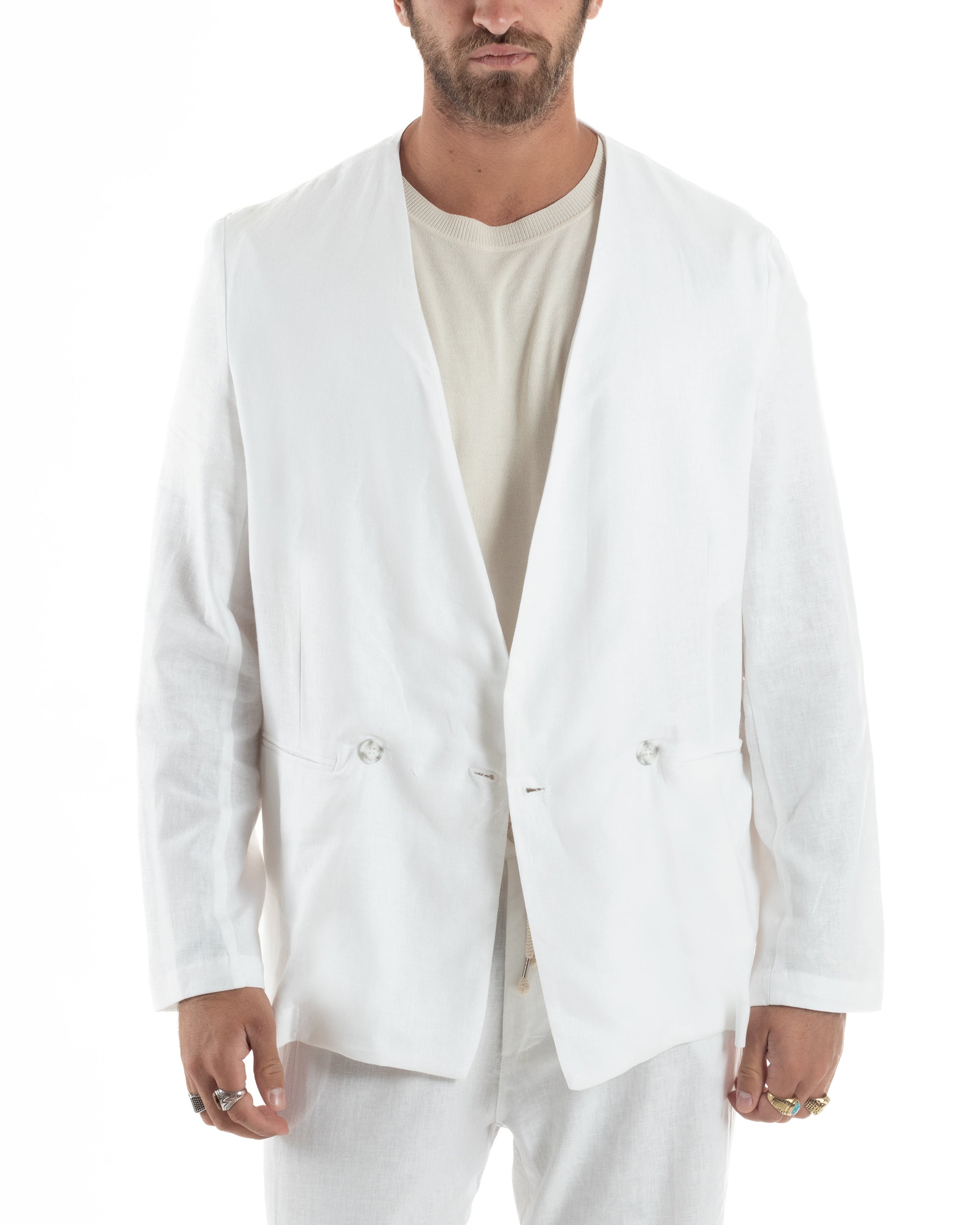 Completo Giacca Pantaloni Lino OU2519A