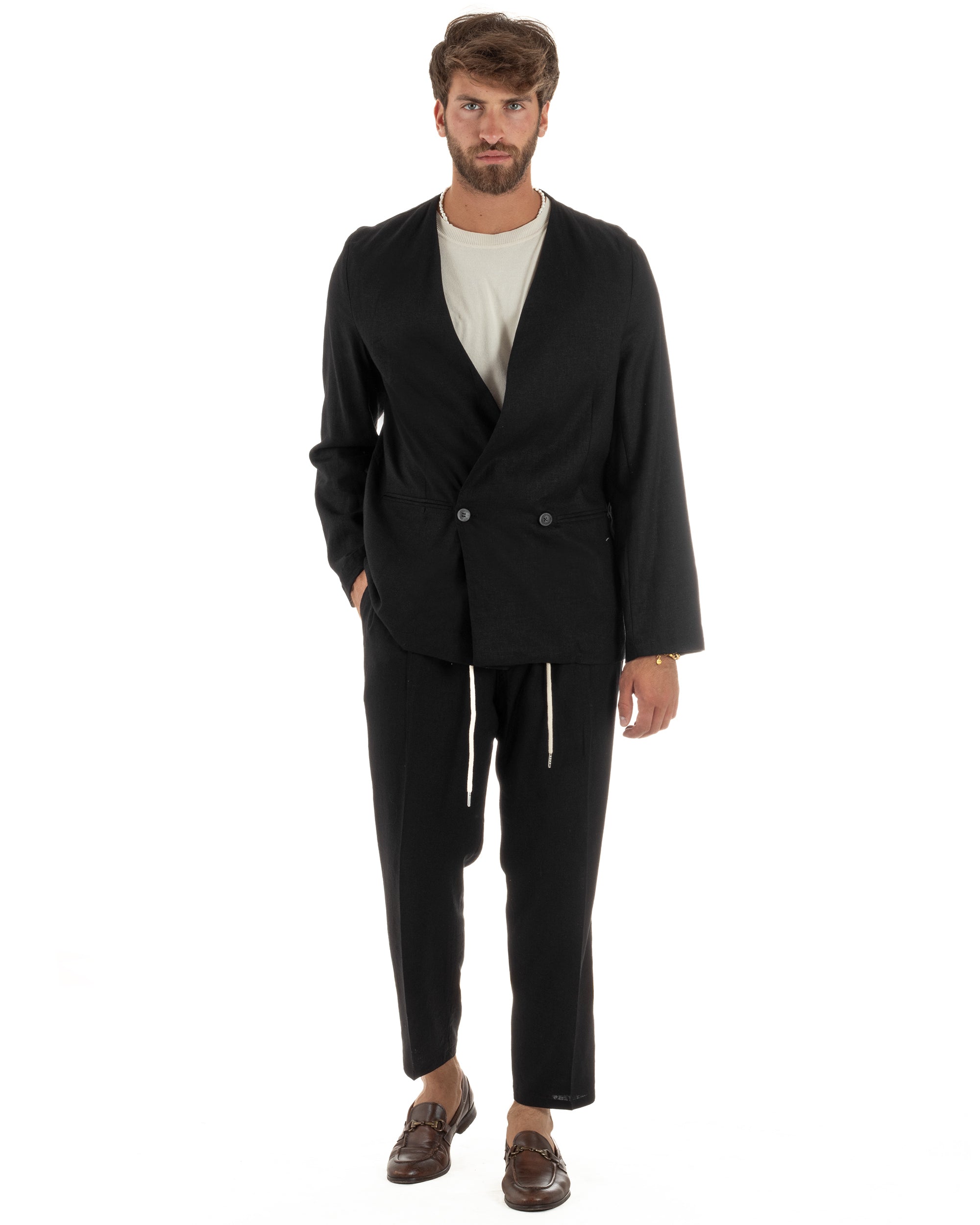 Completo Giacca Pantaloni Lino OU2521A