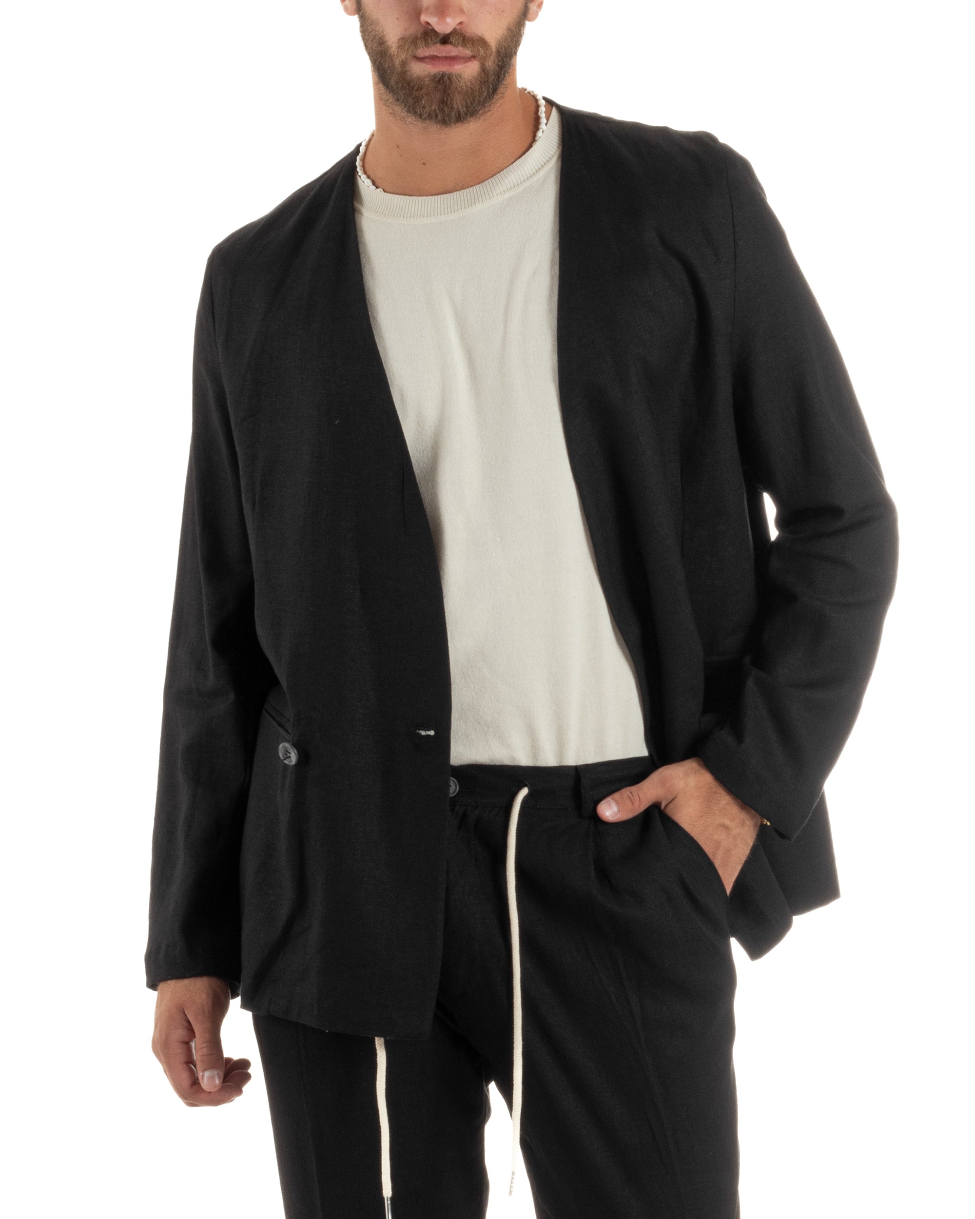 Completo Giacca Pantaloni Lino OU2521A