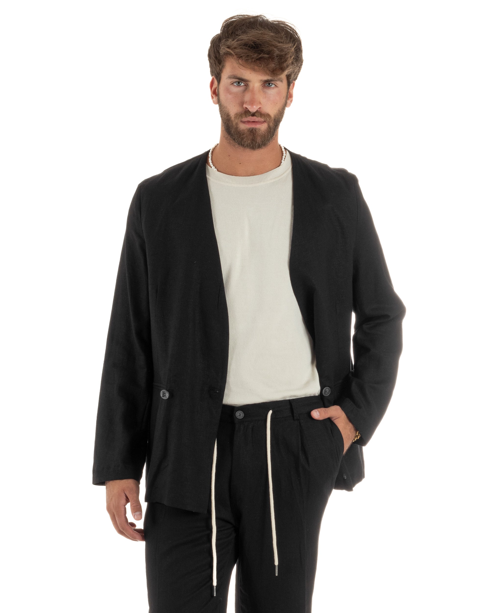 Completo Giacca Pantaloni Lino OU2521A