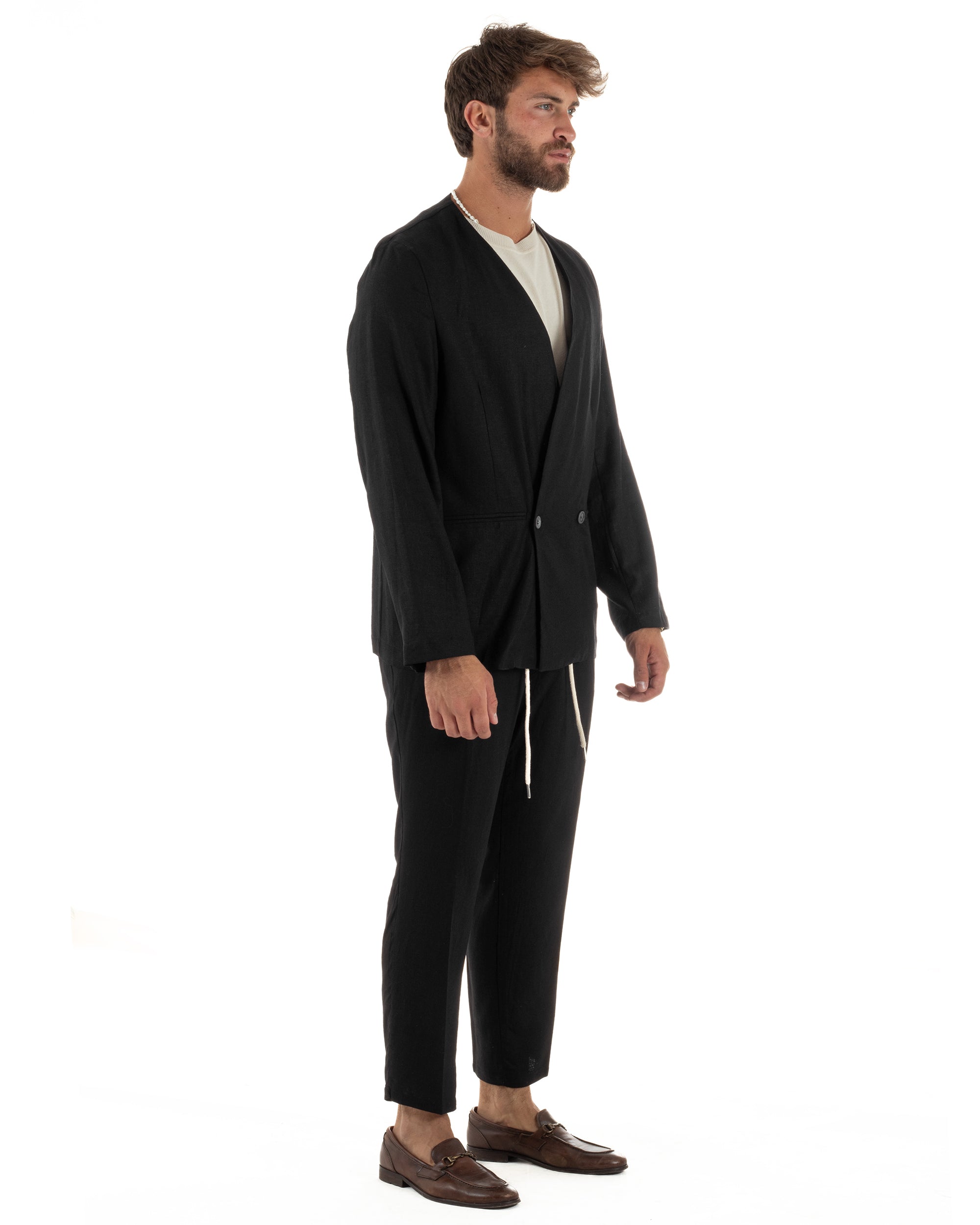 Completo Giacca Pantaloni Lino OU2521A