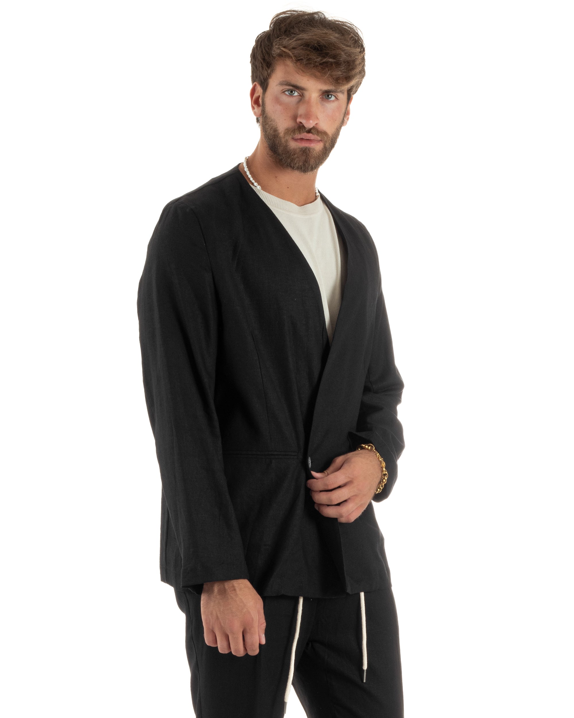 Completo Giacca Pantaloni Lino OU2521A