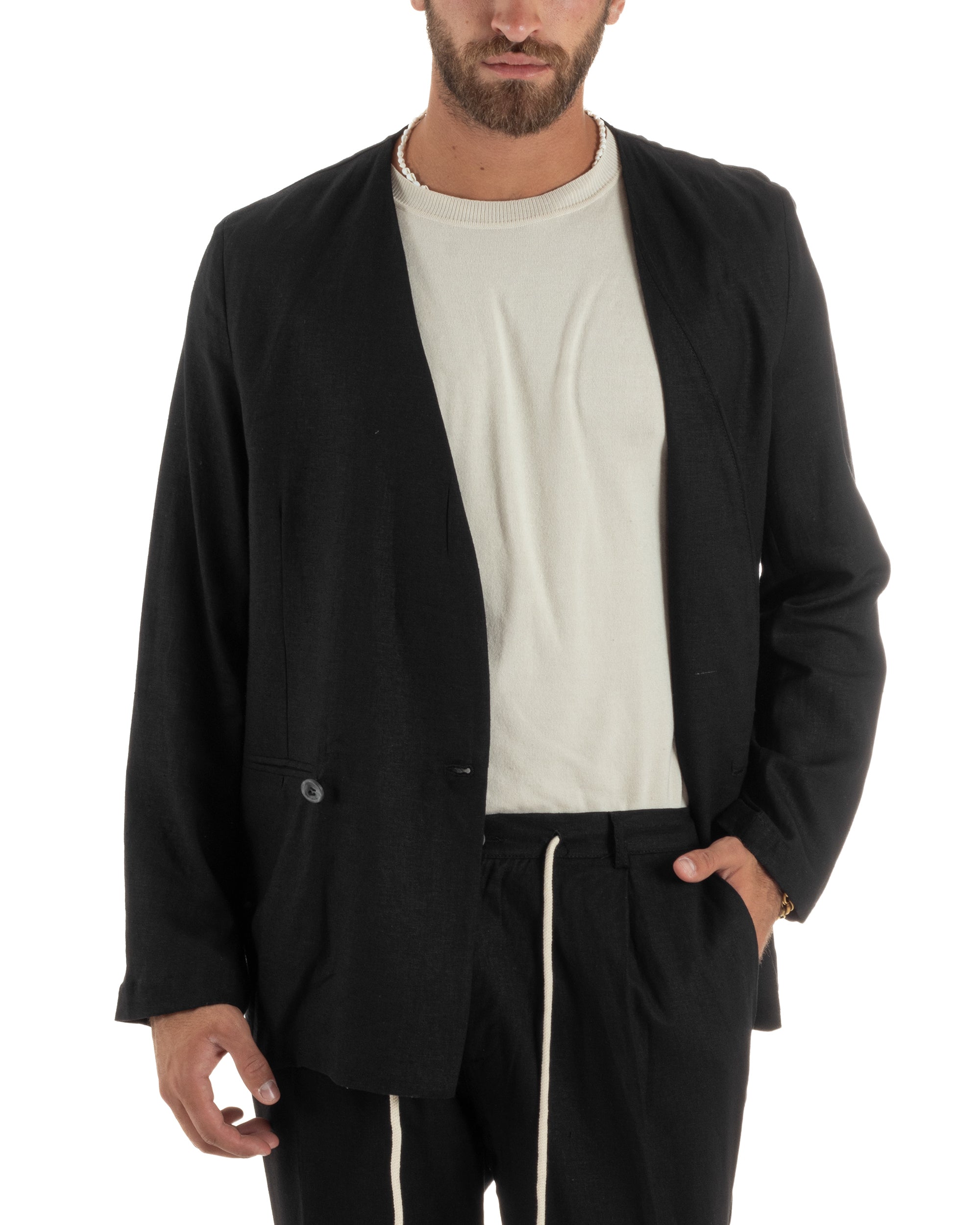 Completo Giacca Pantaloni Lino OU2521A