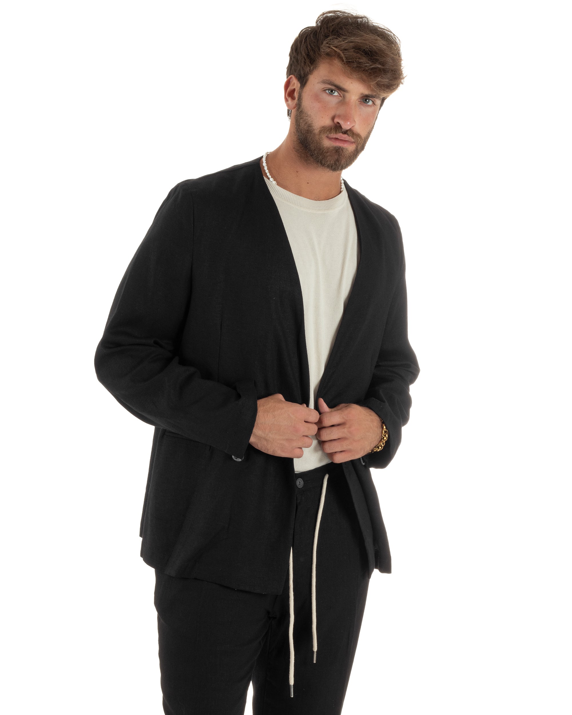 Completo Giacca Pantaloni Lino OU2521A