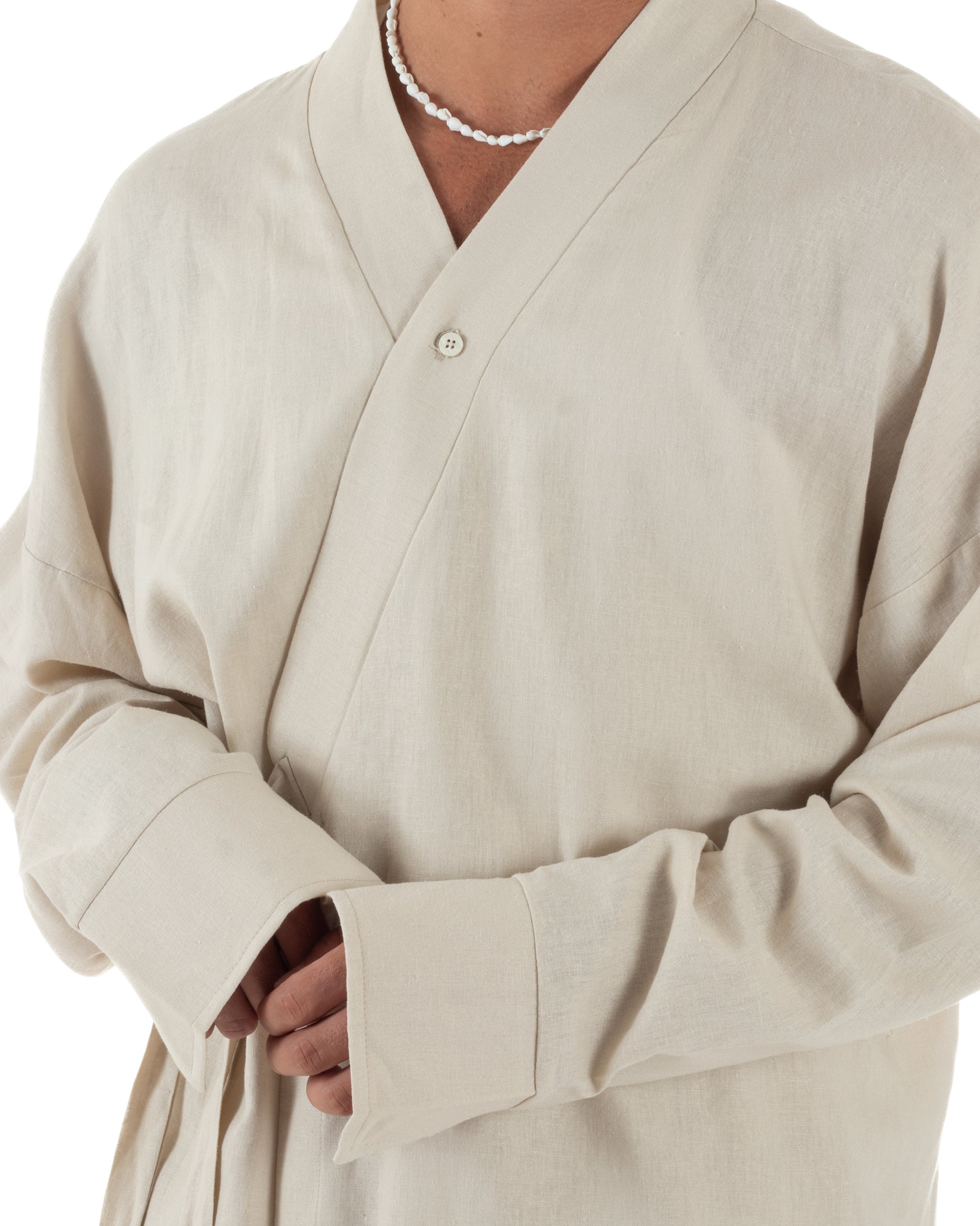 Men's Tracksuit Set PolyCotton Print Warm Tracksuit Hoodie Elastic Pants White GIOSAL-OU2482A