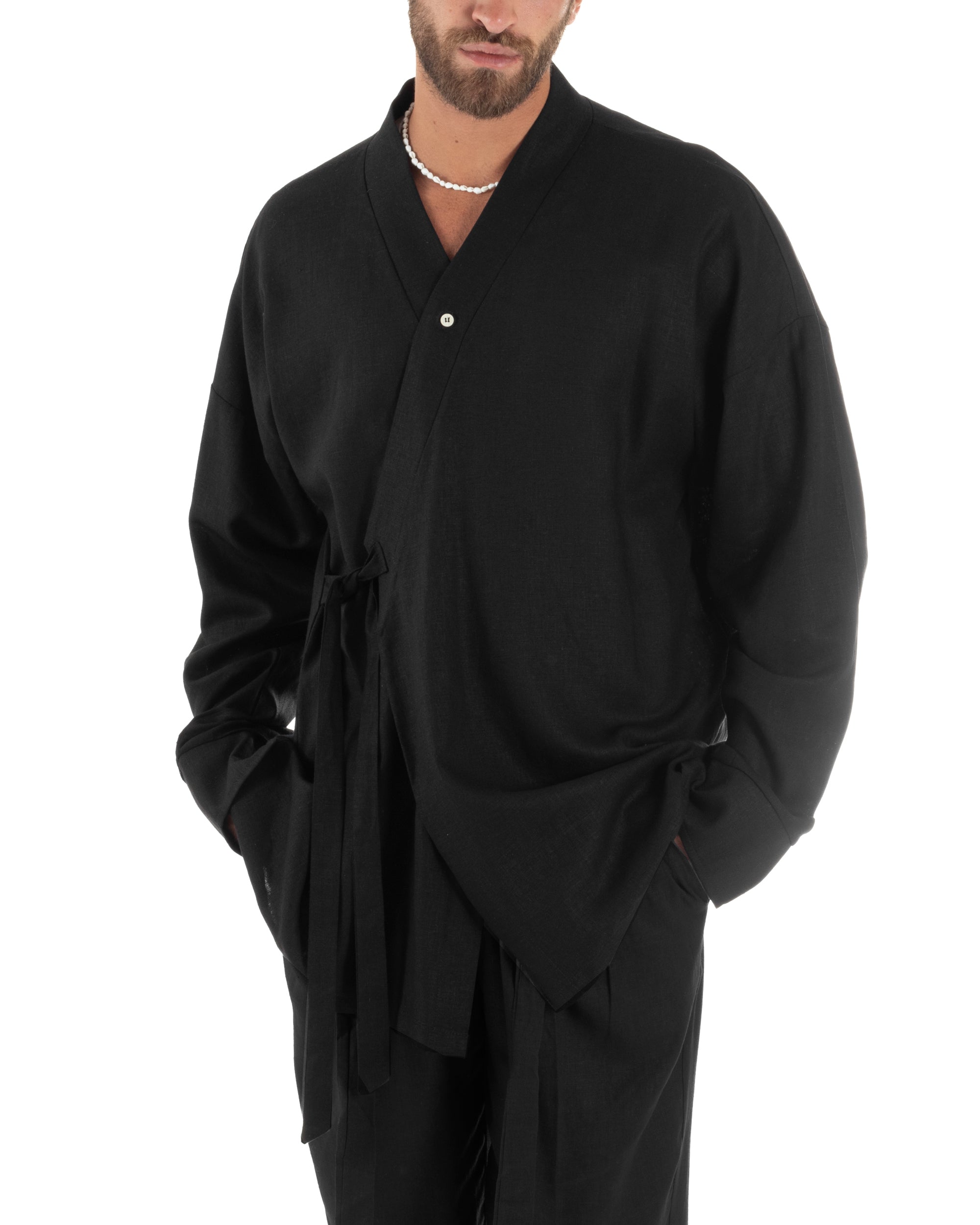 Men's Tracksuit Set PolyCotton Print Warm Tracksuit Hoodie Elastic Pants White GIOSAL-OU2482A