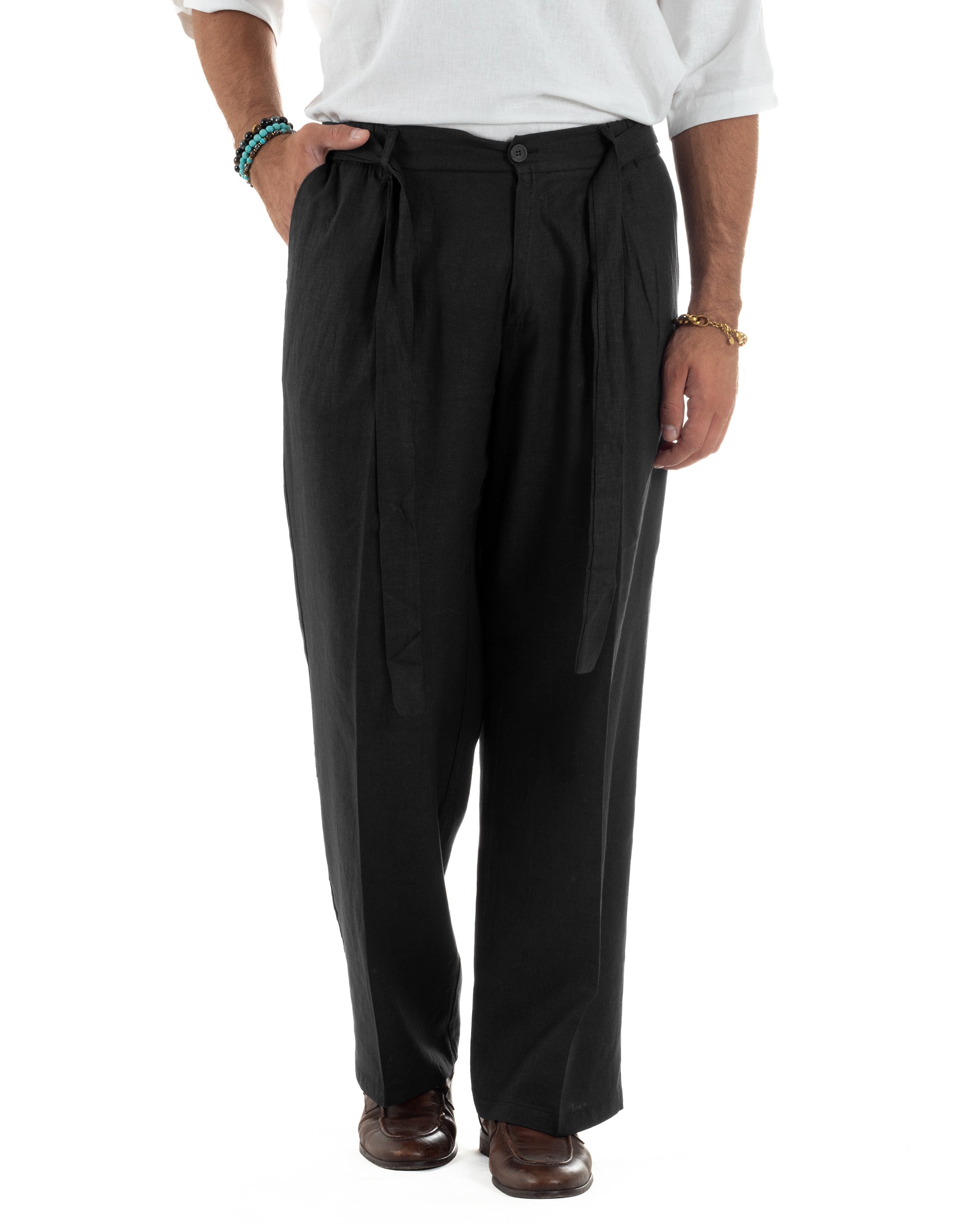 Men's Tracksuit Set PolyCotton Print Warm Tracksuit Hoodie Elastic Pants White GIOSAL-OU2482A