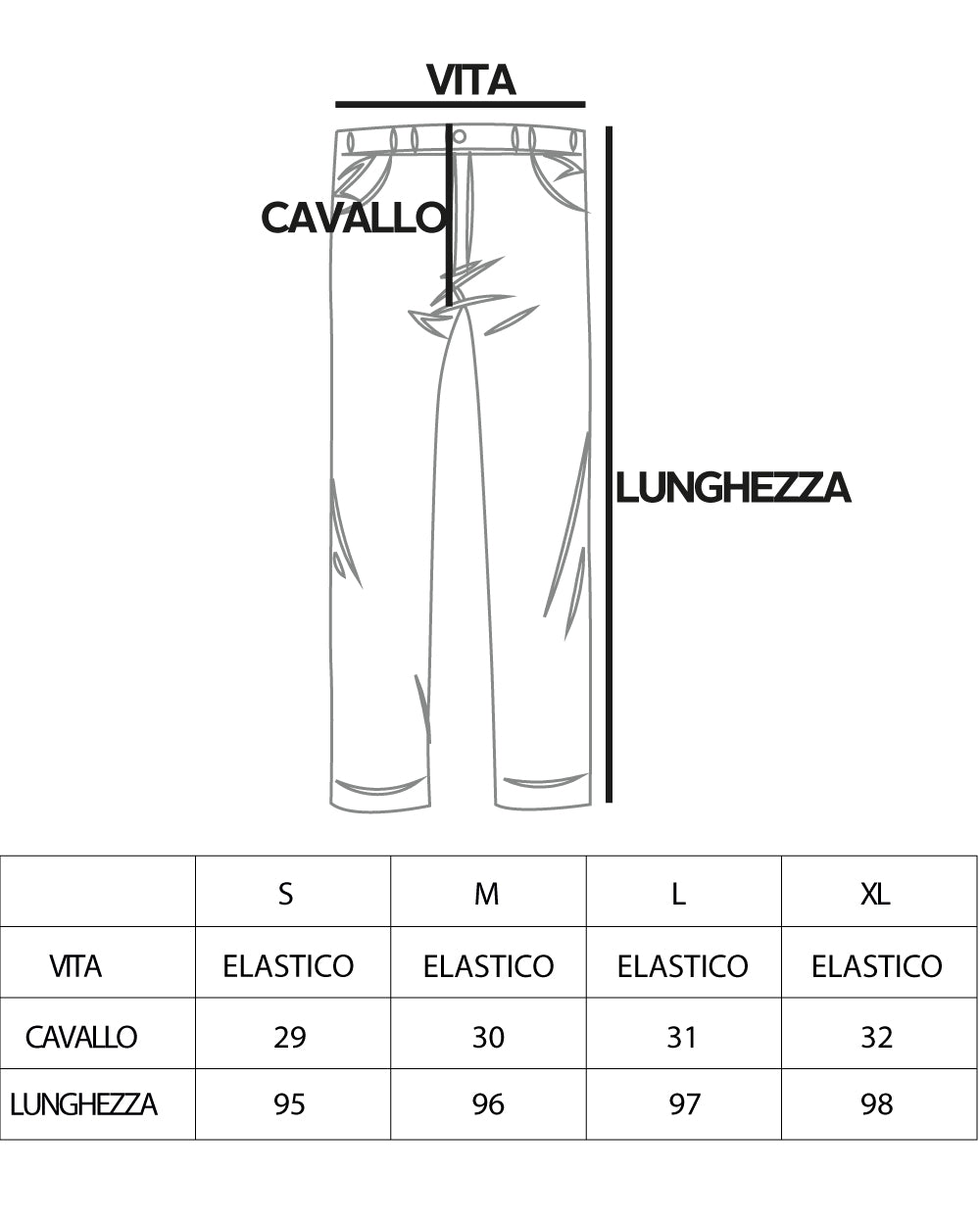 Pantaloni Uomo Lungo Cargo Tasconi Viscosa Tinta Unita Nero Elastico Alla Caviglia GIOSAL-P5650A