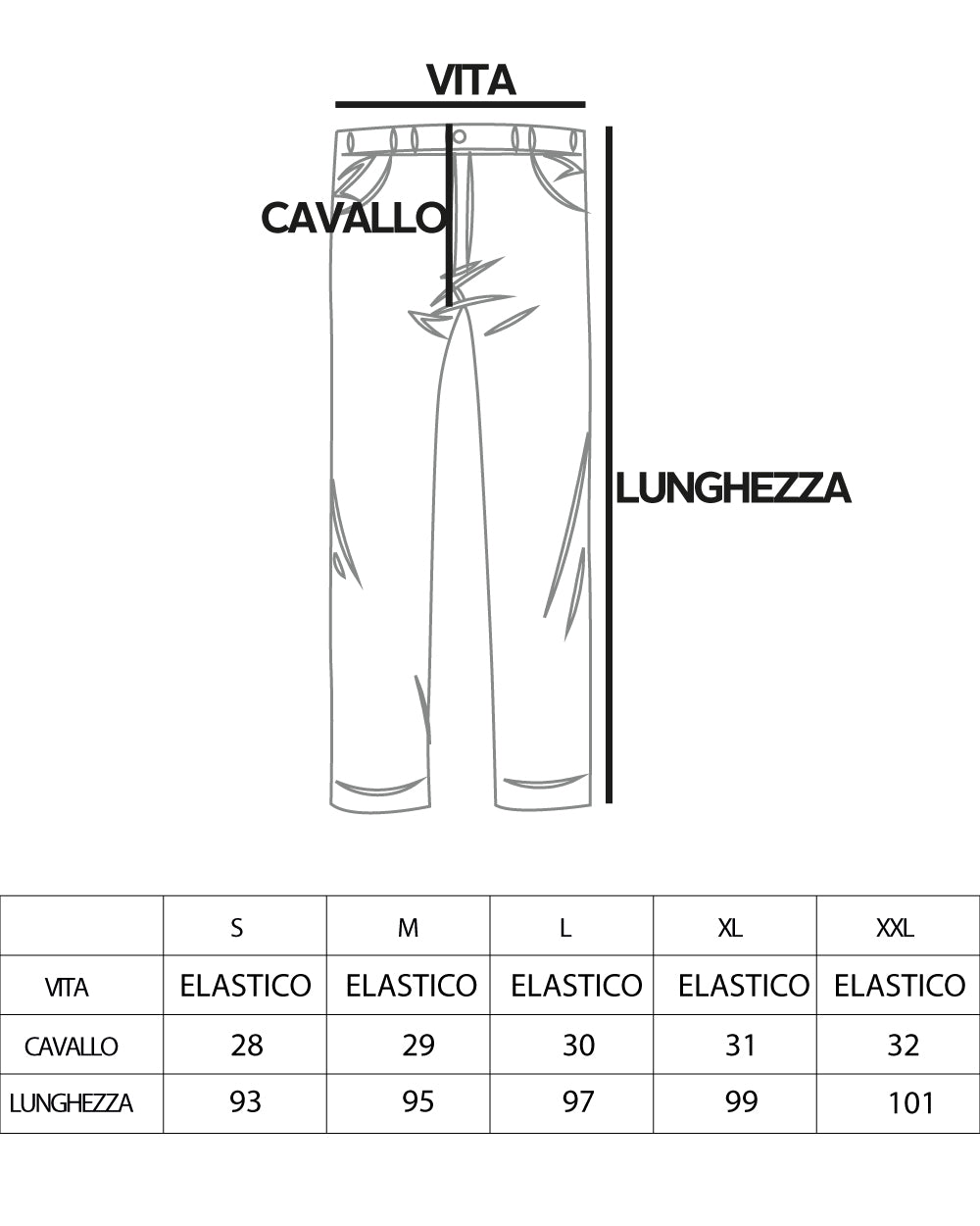 Pantaloni Uomo Lino Pantalaccio Lungo Elastico Wide Leg Tinta Unita Bianco Casual GIOSAL-P5822A