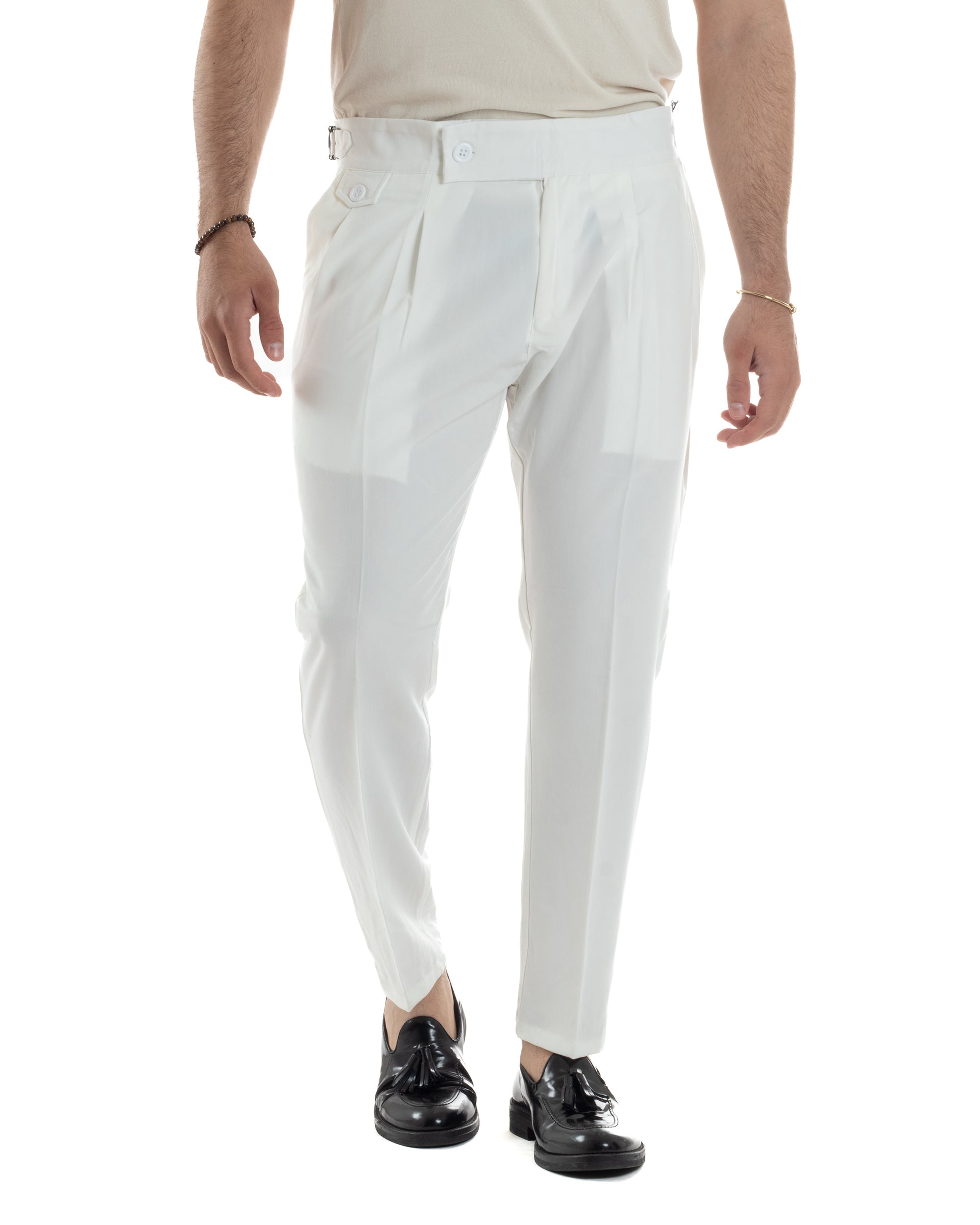 Giosal Pantalone Classico Sportivo Uomo Pantaloni Uomo Lungo Tasca