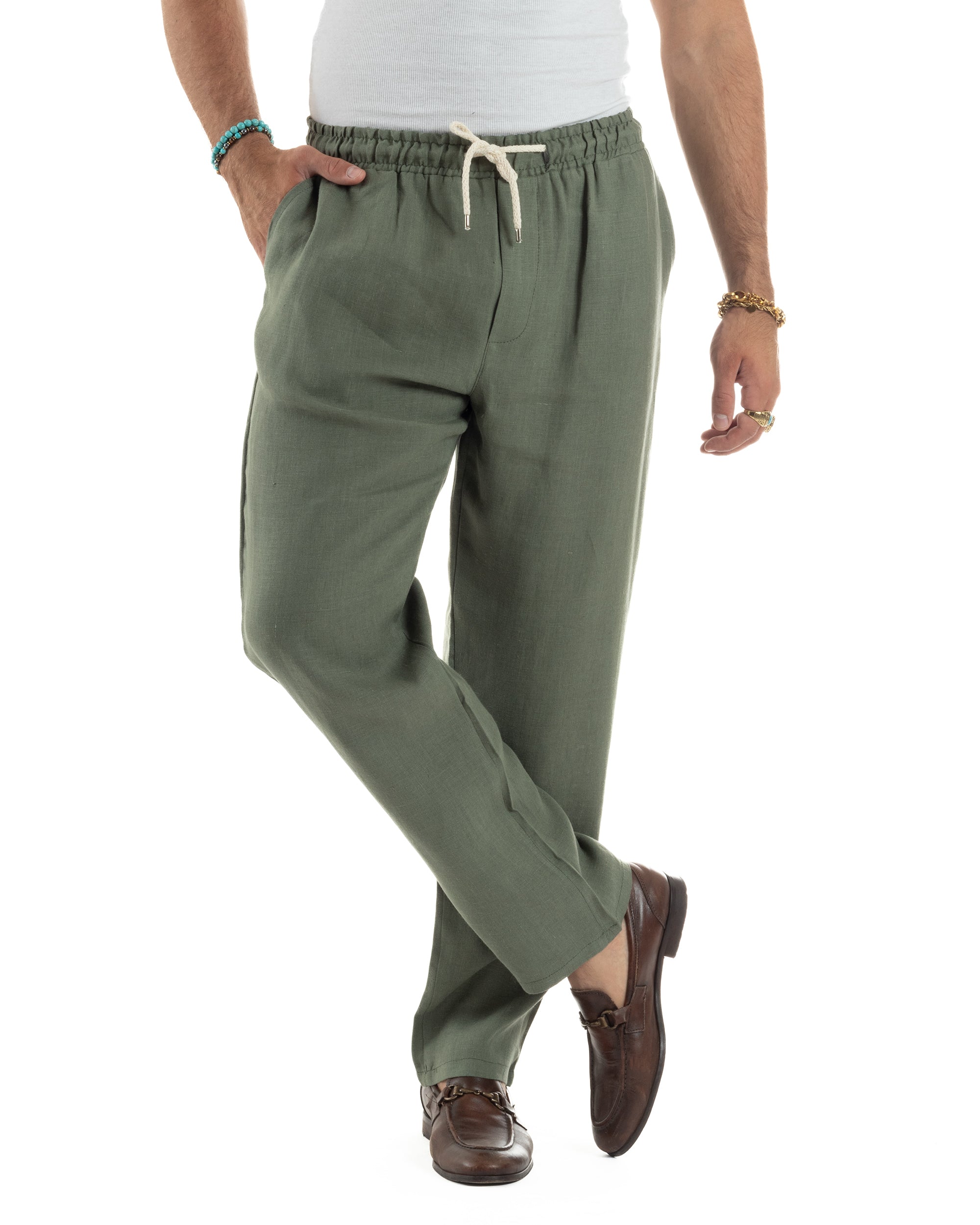 Pantalaccio Lino Regular Fit P6299A