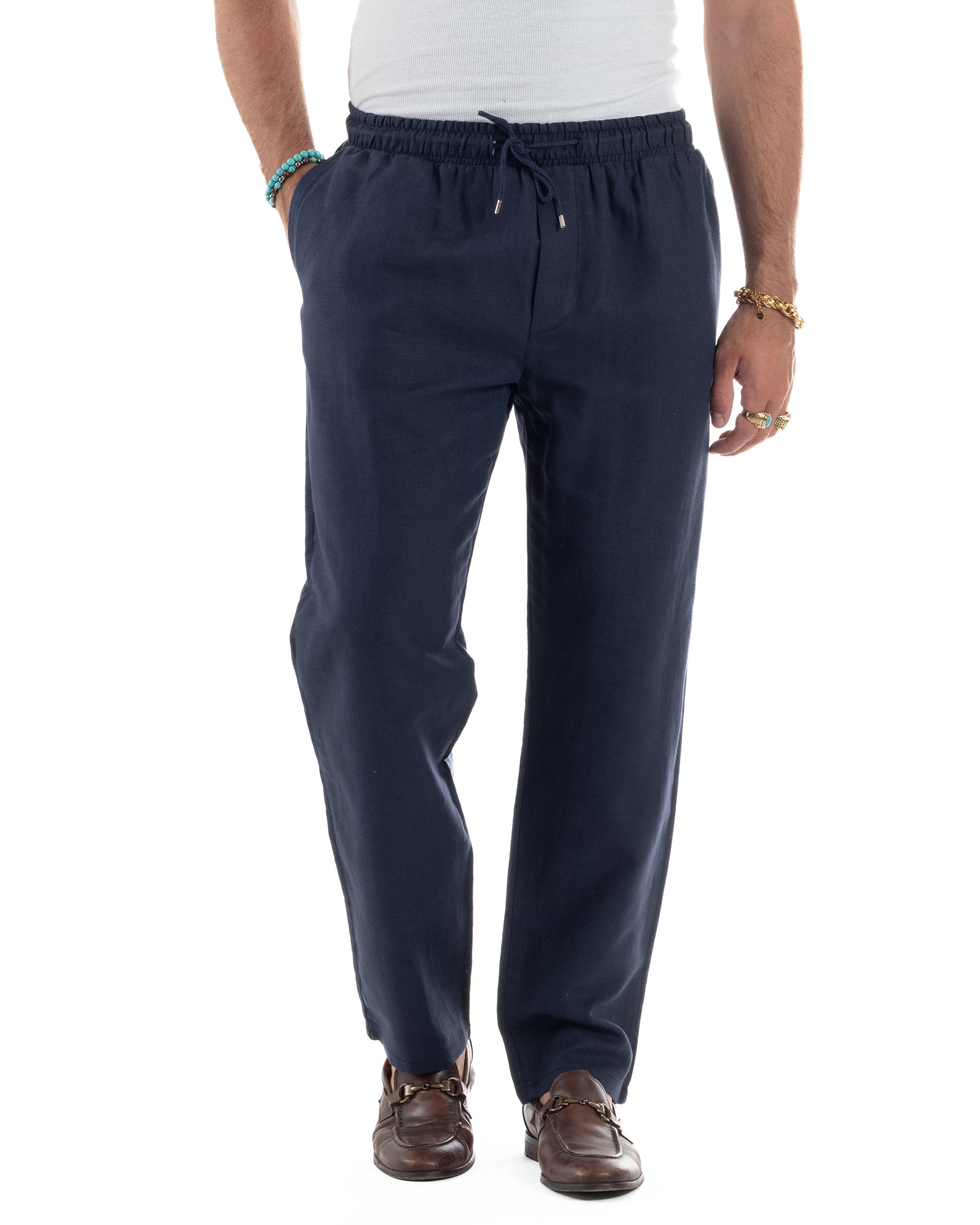 Pantalaccio Lino Regular Fit P6300A