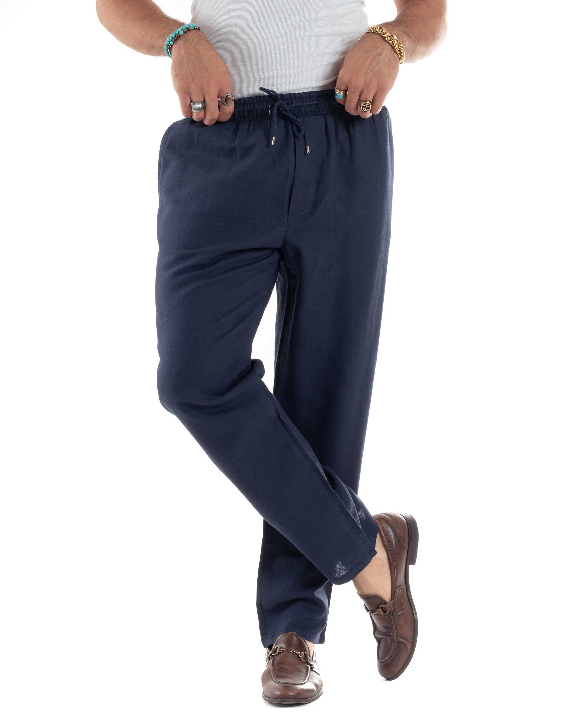 Pantalaccio Lino Regular Fit P6300A