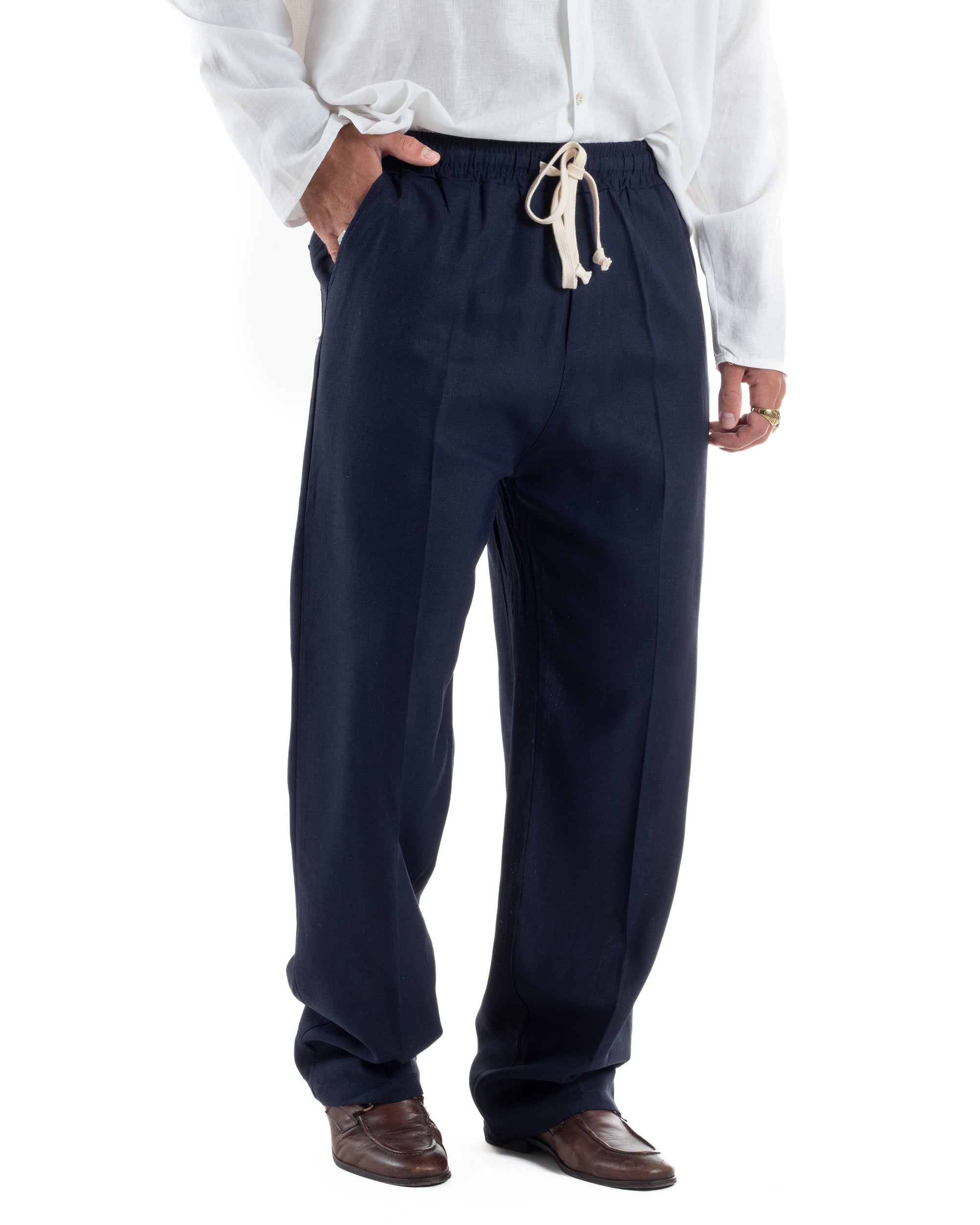 Pantalaccio Lino Baggy Fit P6302A