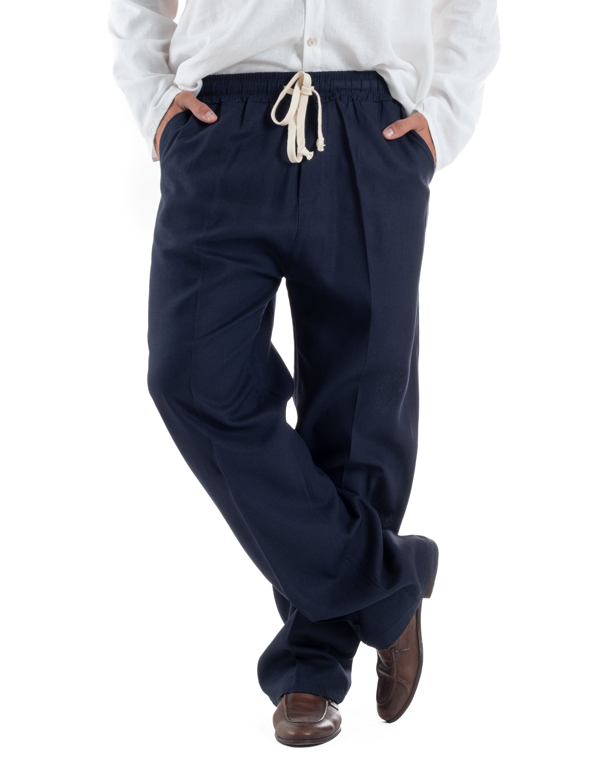 Pantalaccio Lino Baggy Fit P6302A