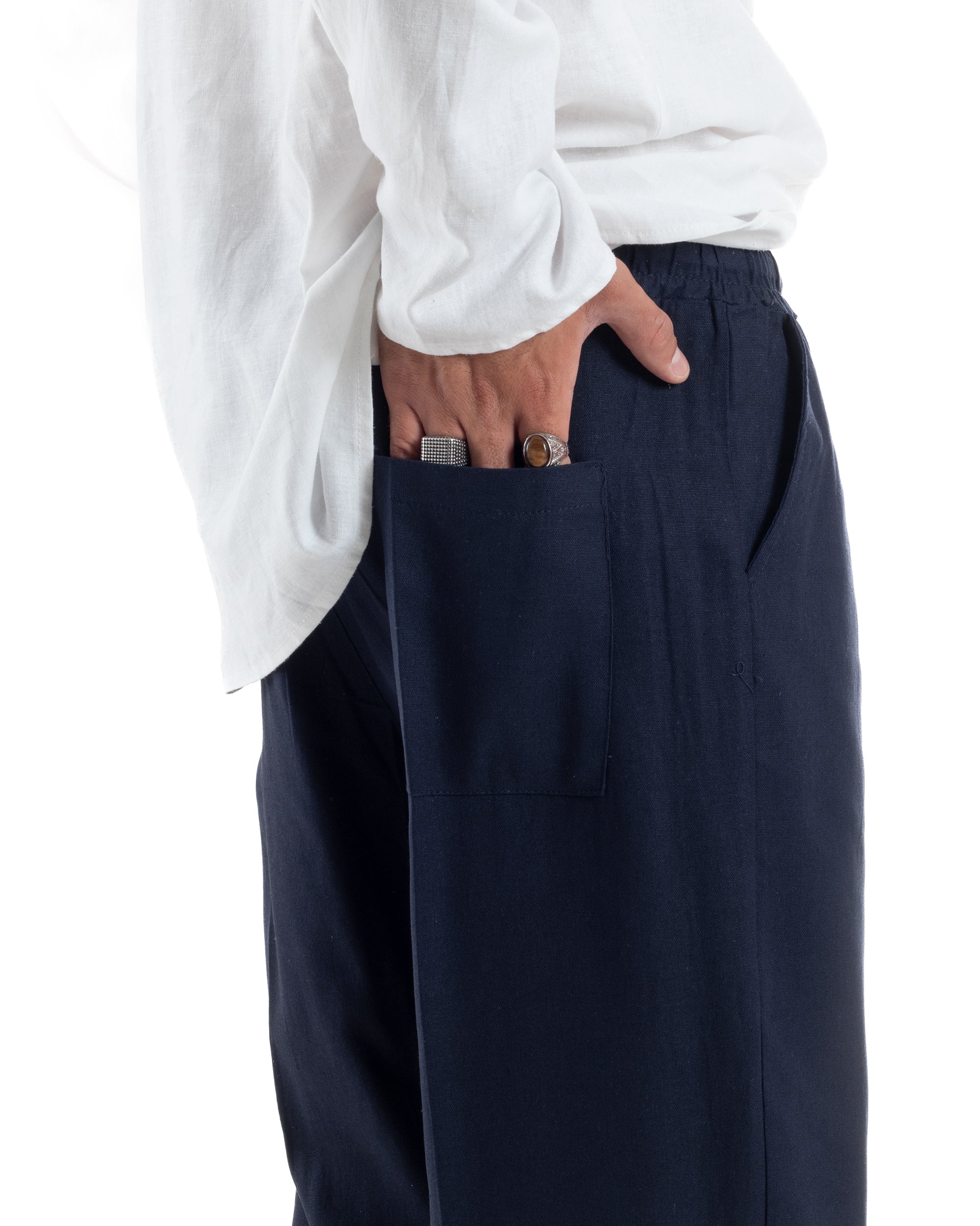 Pantalaccio Lino Baggy Fit P6302A