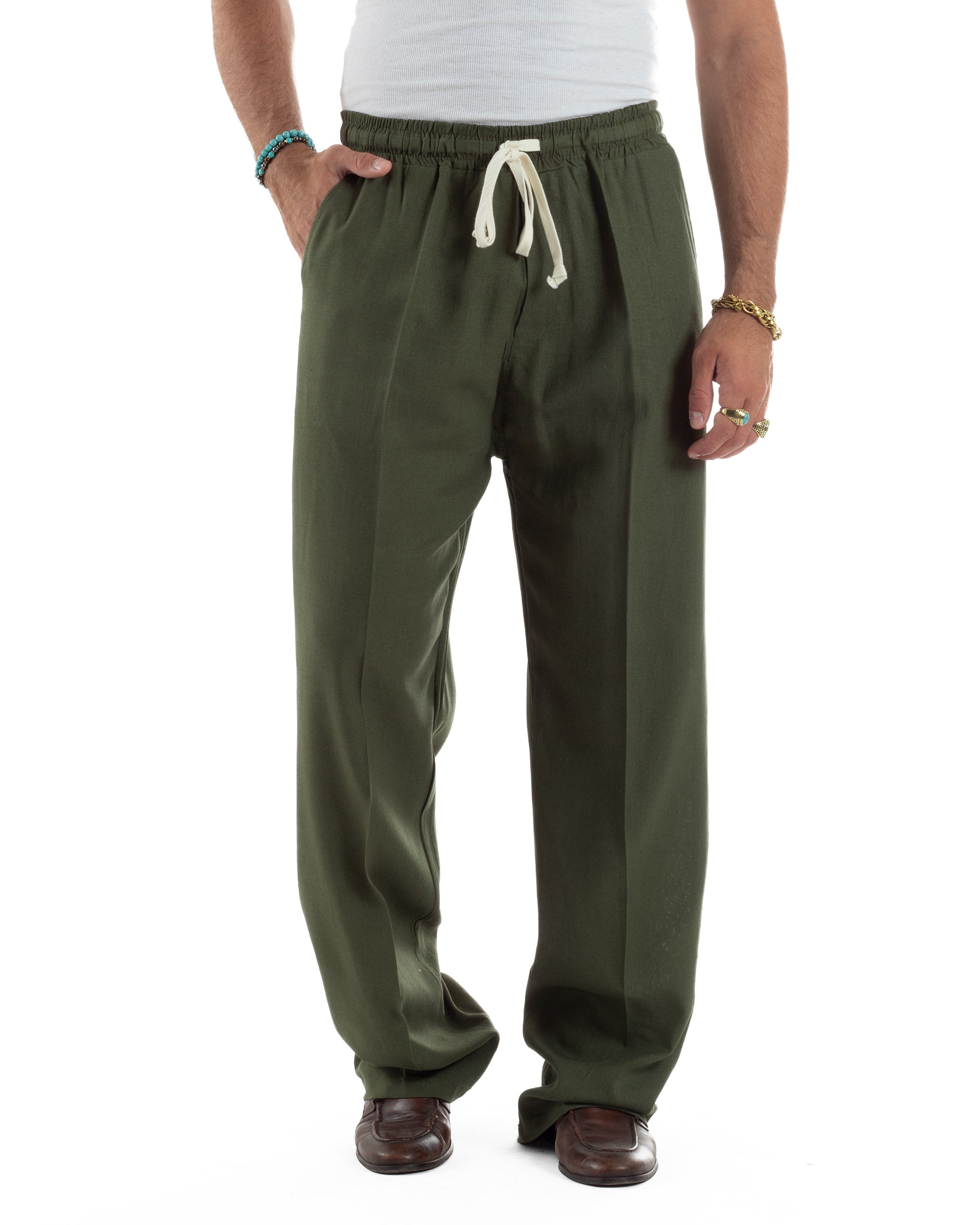 Pantalaccio Lino Baggy Fit P6303A