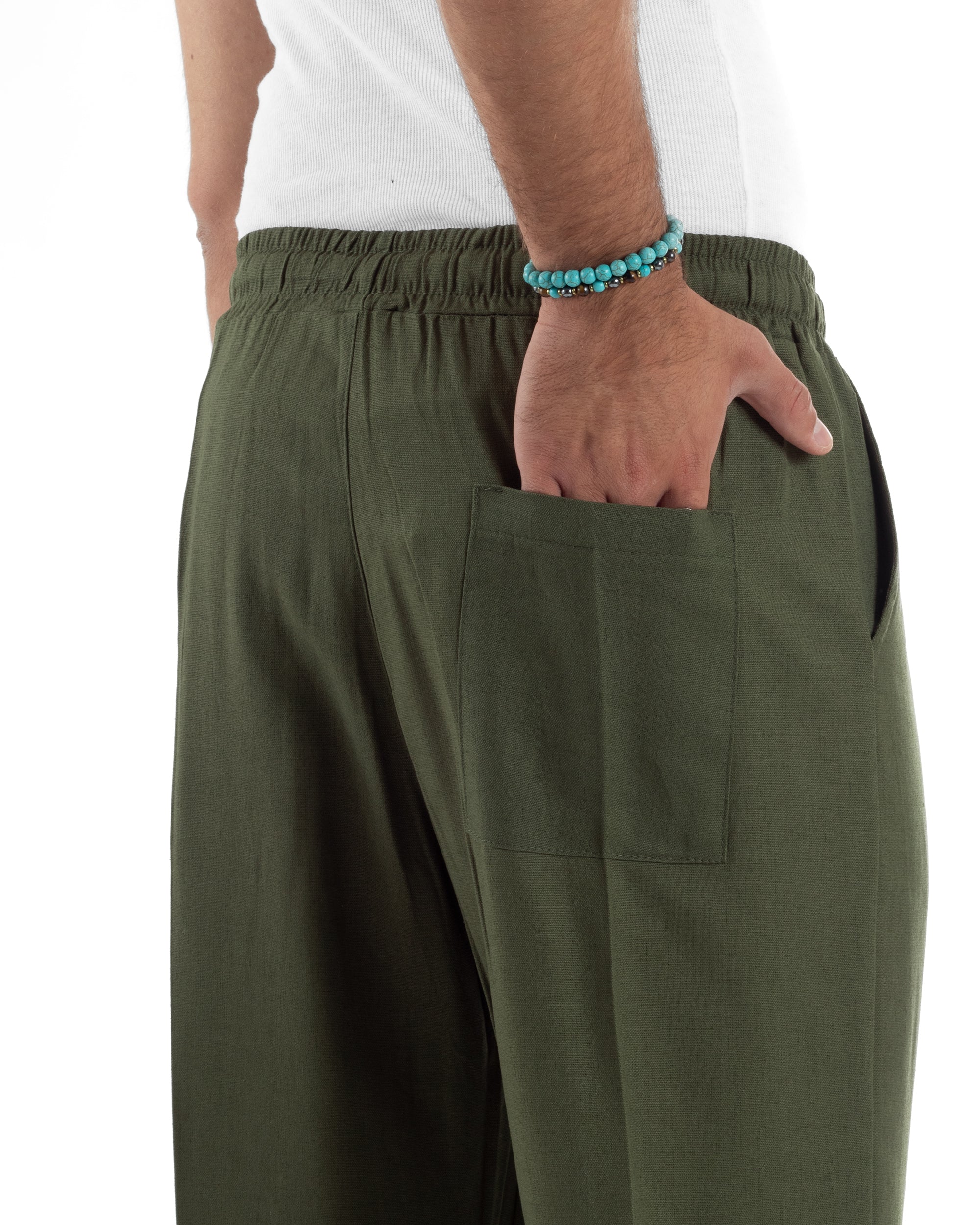 Pantalaccio Lino Baggy Fit P6303A