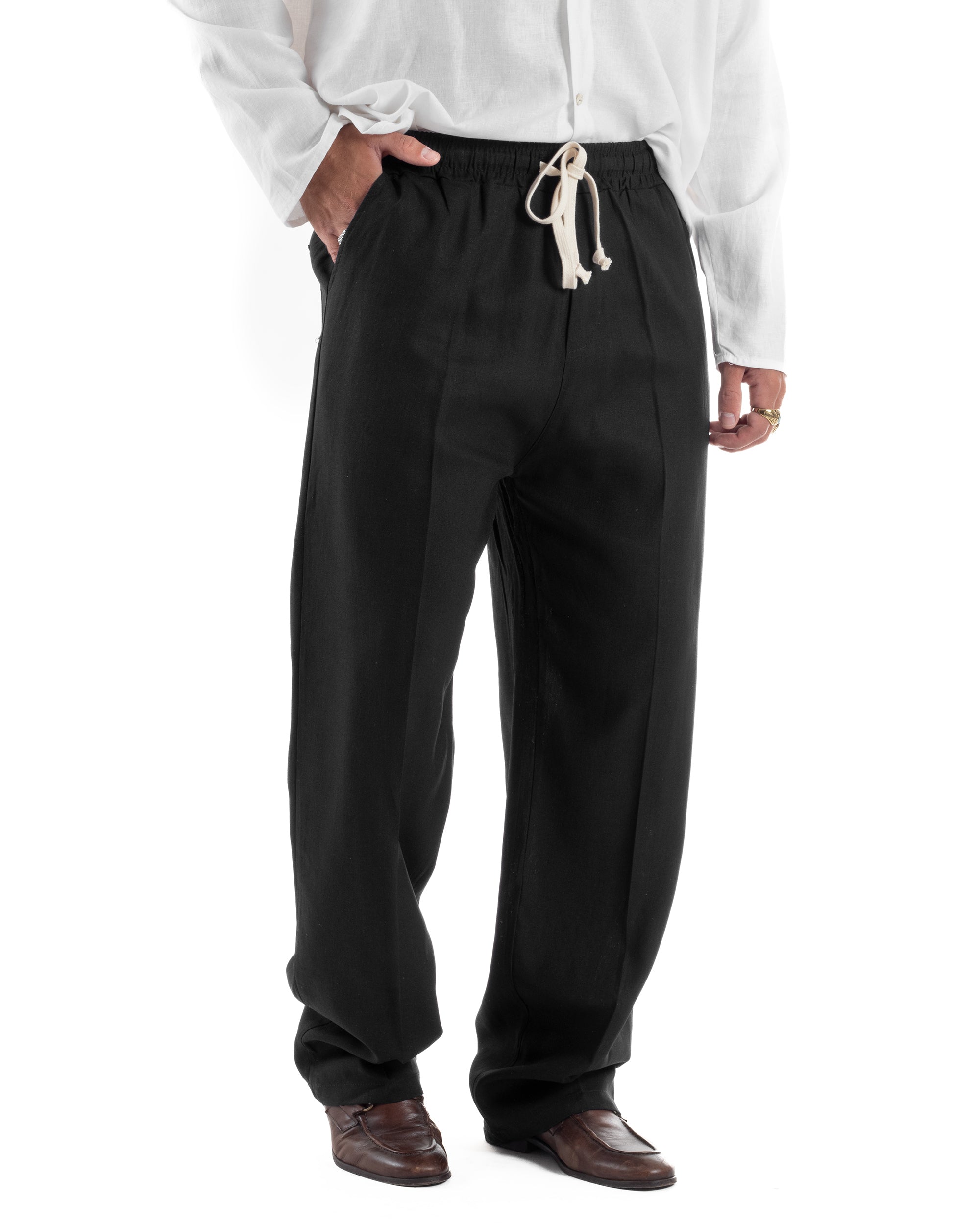 Pantalaccio Lino Baggy Fit P6304A