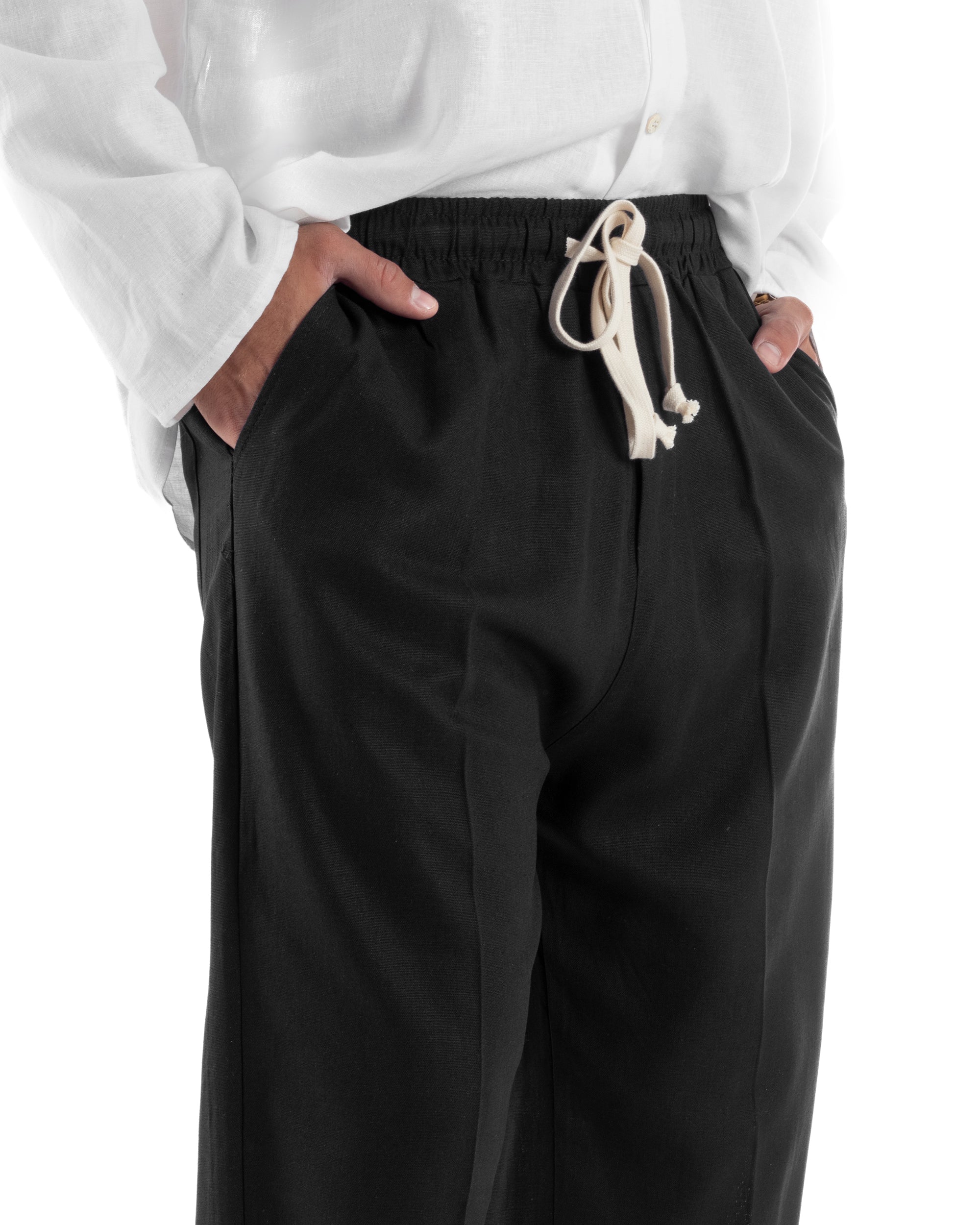 Pantalaccio Lino Baggy Fit P6304A