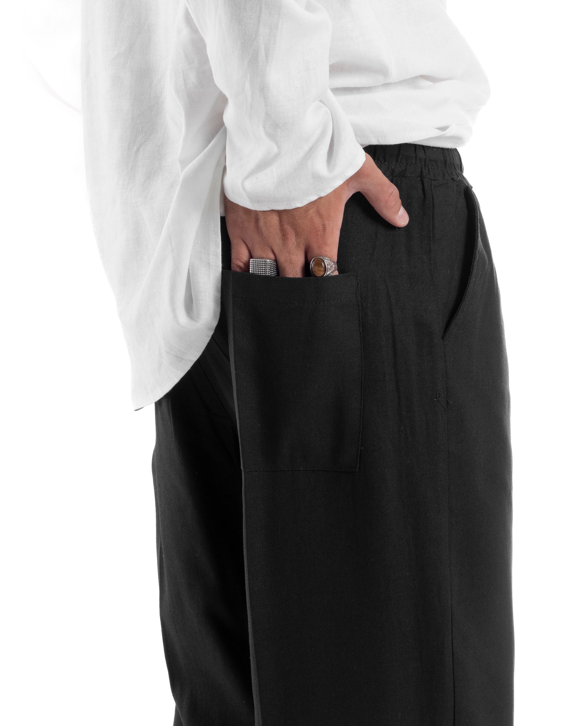 Pantalaccio Lino Baggy Fit P6304A