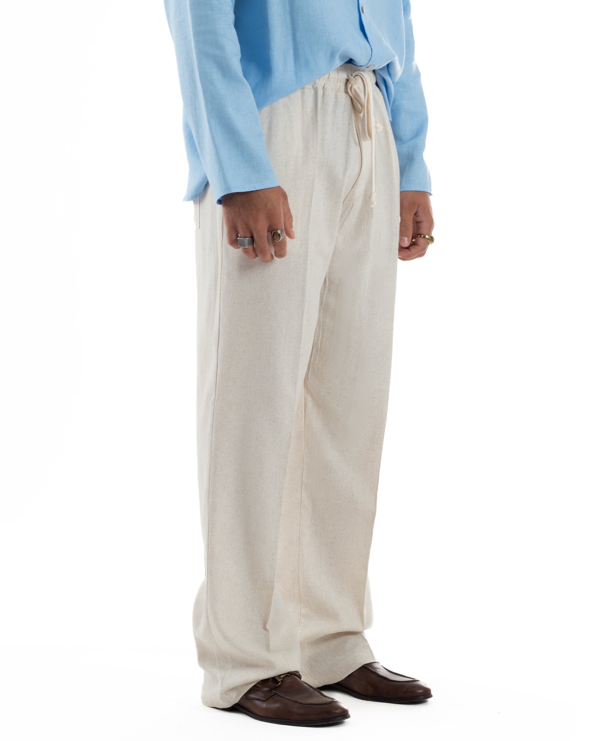 Pantalaccio Lino Baggy Fit P6305A