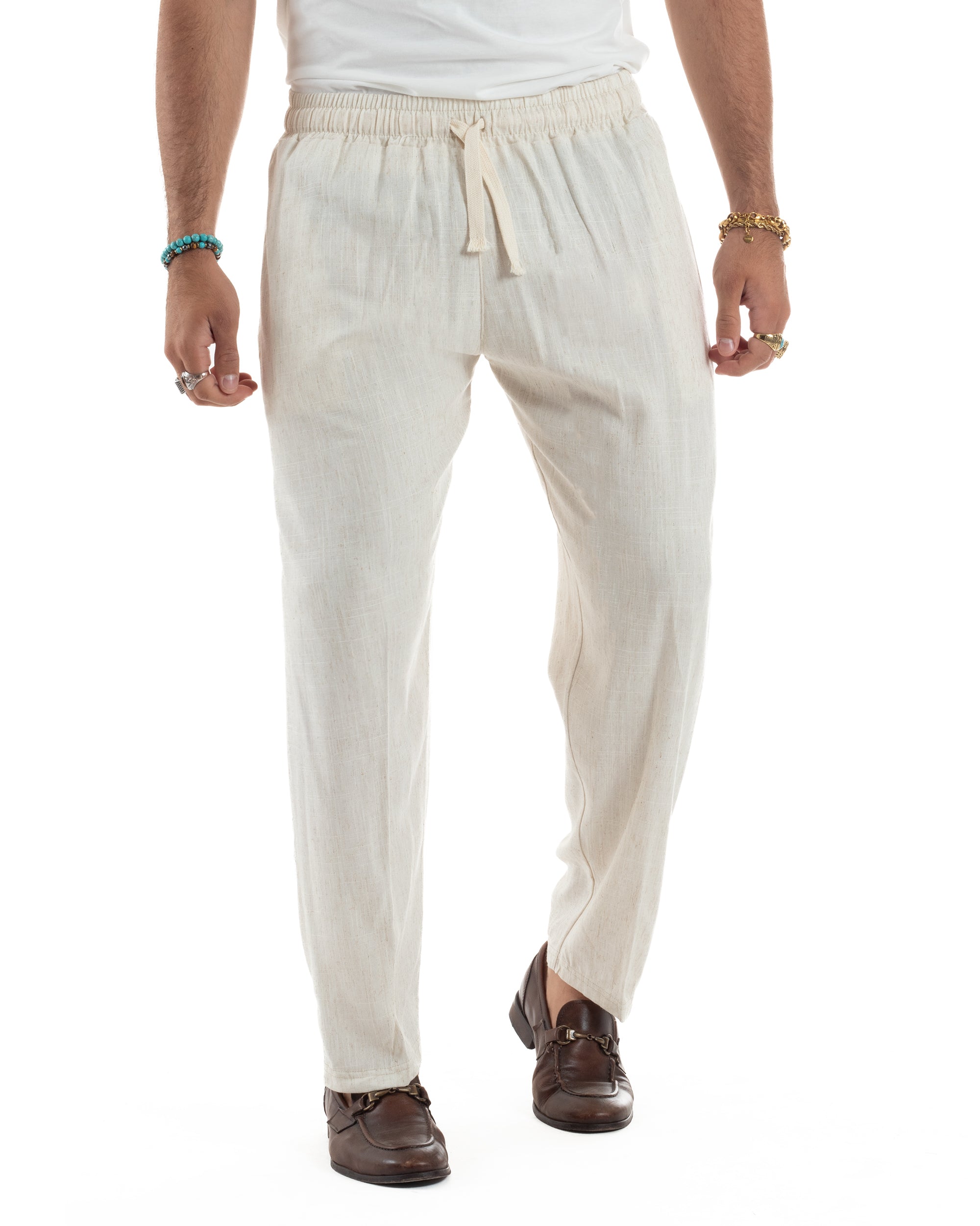 Pantalaccio Lino Regular Fit P6336A