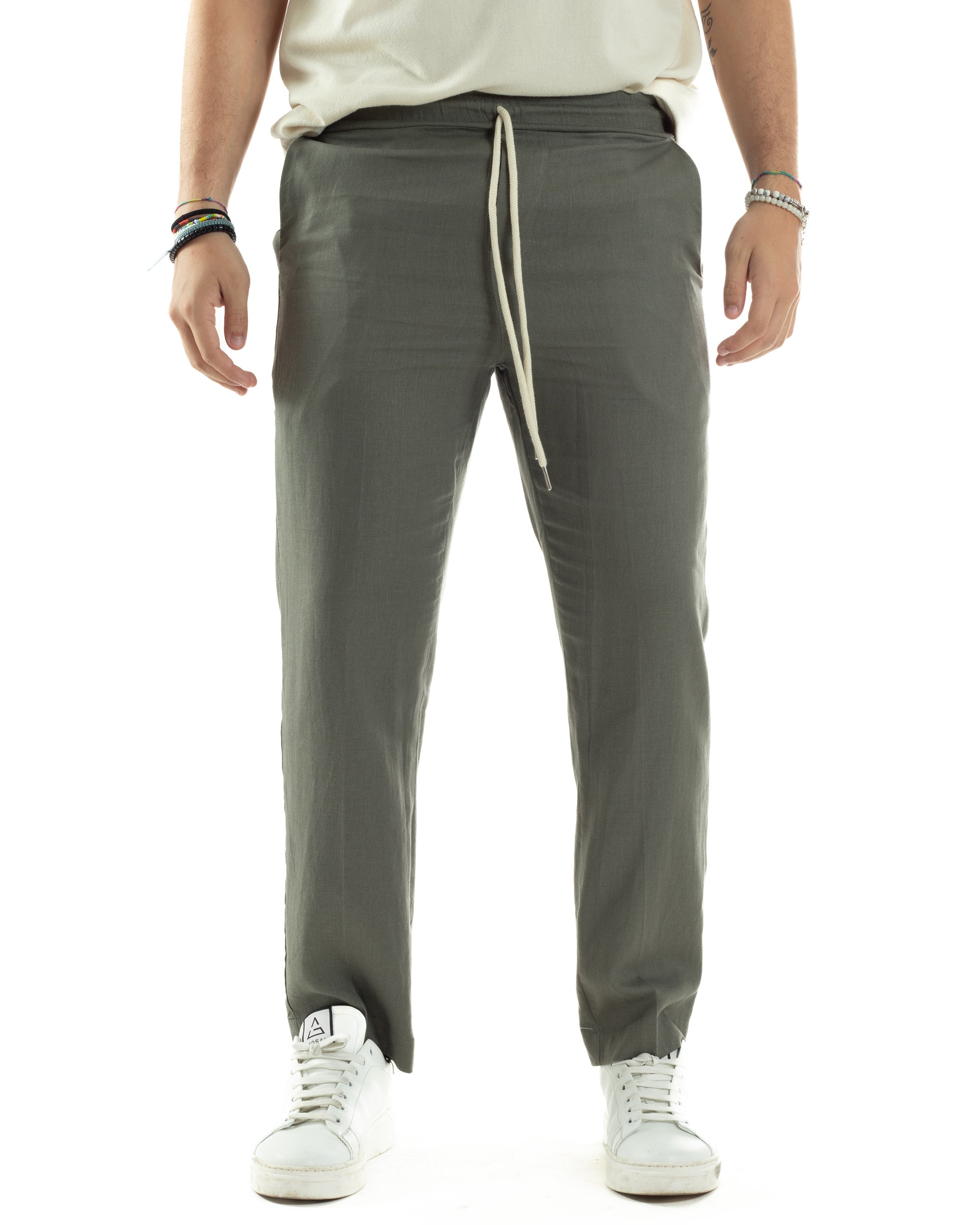 Pantalaccio Lino Regular Fit P6337A
