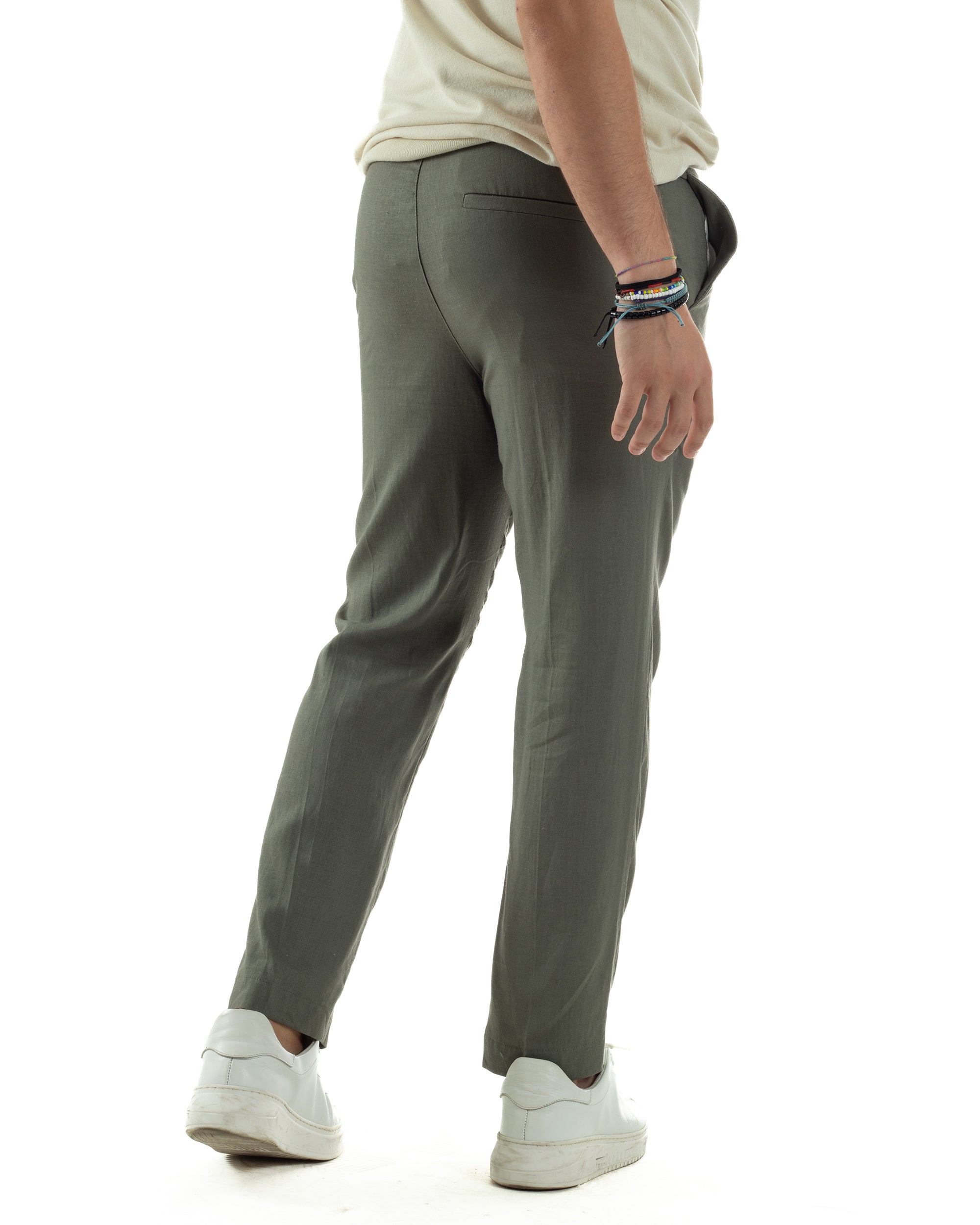 Pantalaccio Lino Regular Fit P6337A