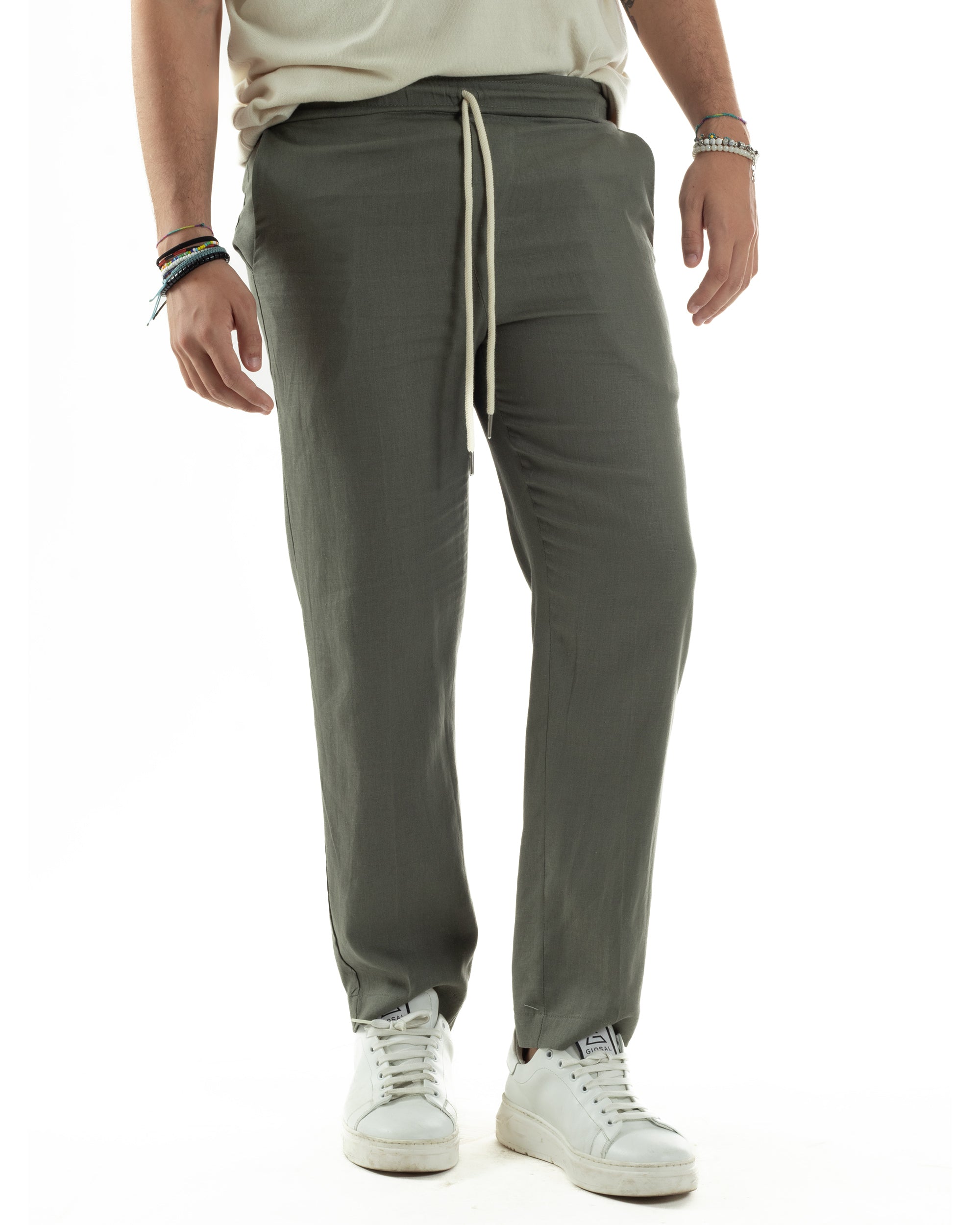 Pantalaccio Lino Regular Fit P6337A