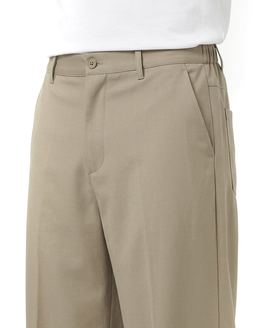 Pantaloni uomo baggy fit wide leg e vita elasticizzata beige GIOSAL-P6532A