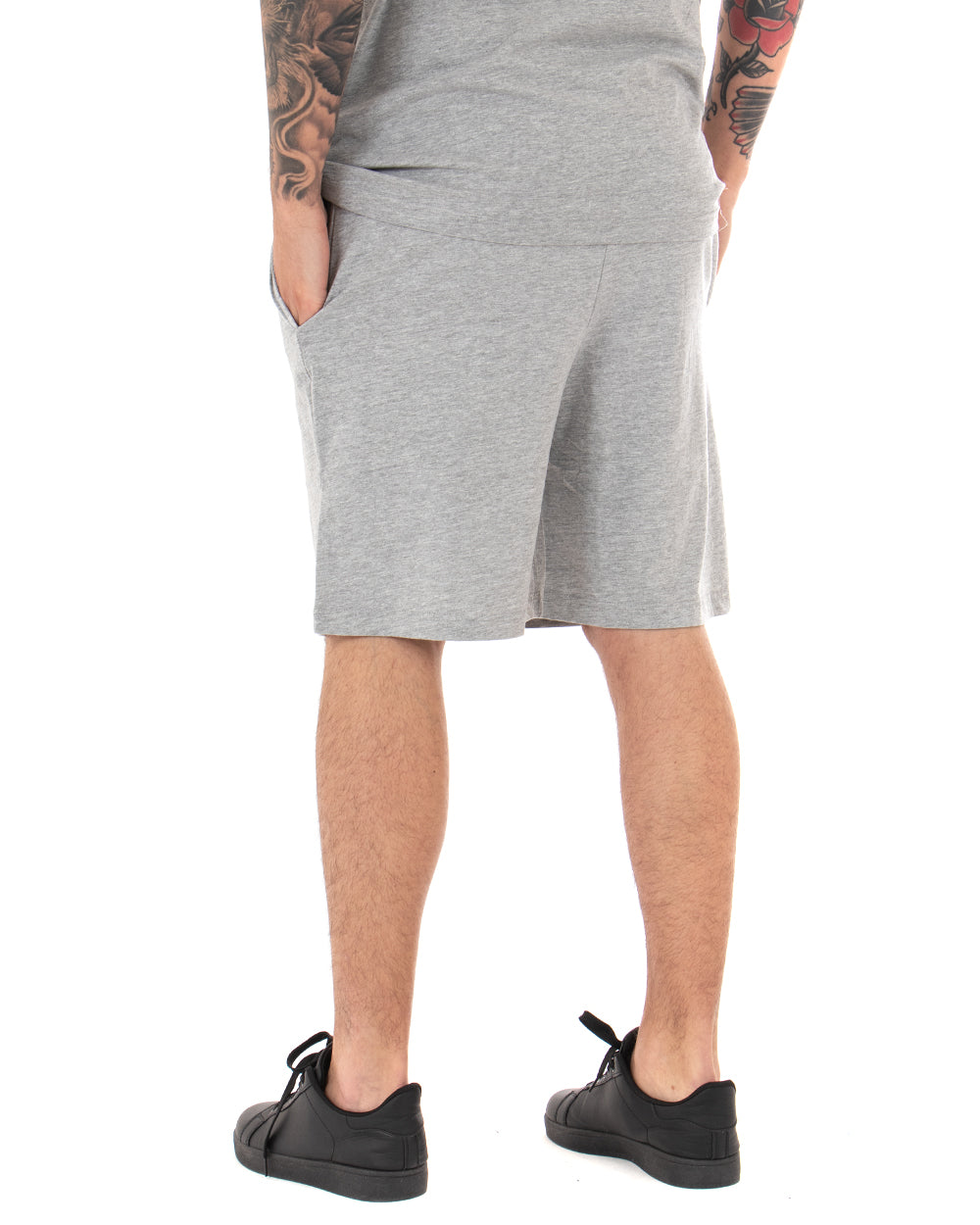 Bermuda Pantaloncino Corto Uomo Kappa Logo Piccolo Cabong Grigio GIOSAL-PC1608A