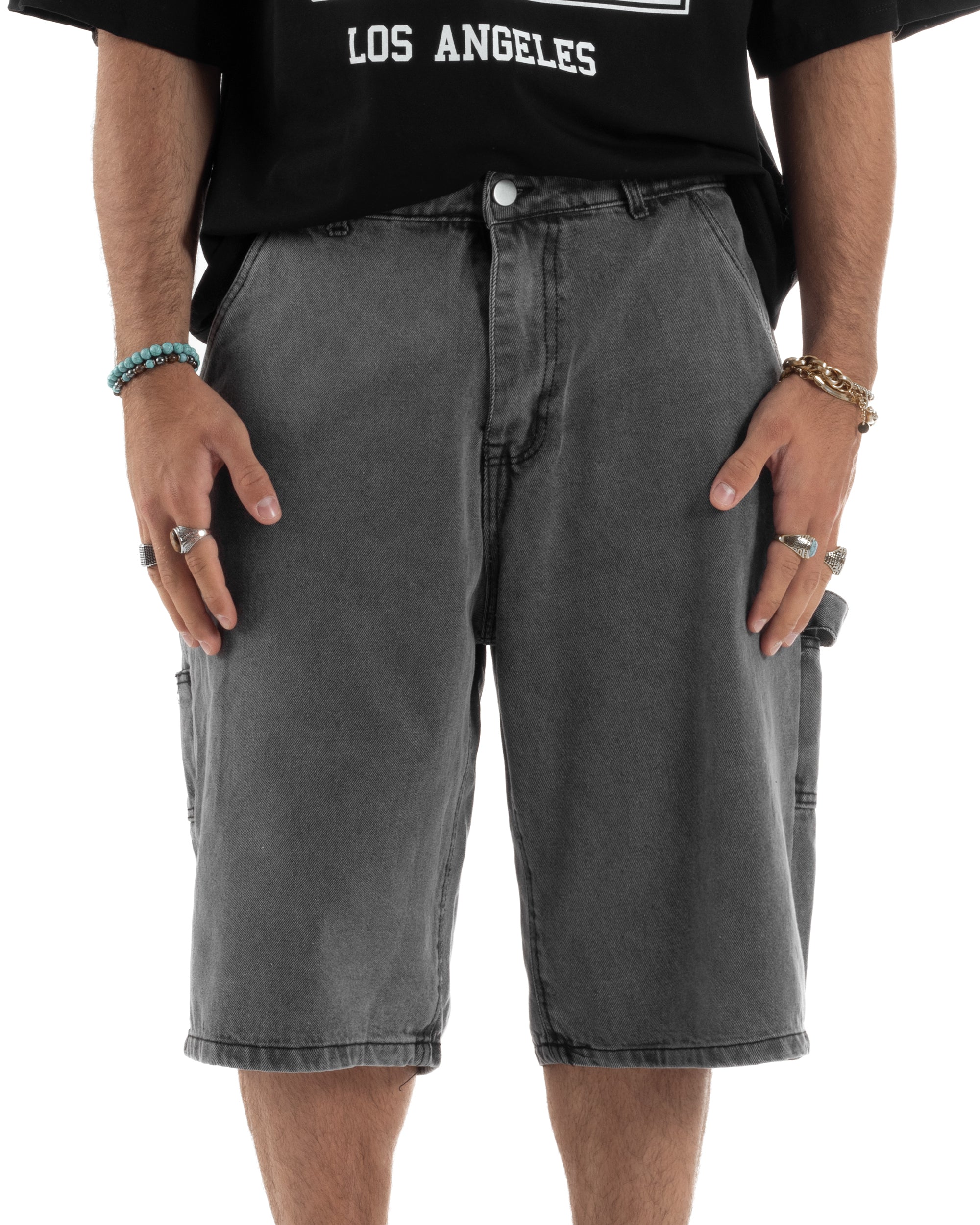 Bermuda Jeans Carpenter Denim Oversize PC1982A