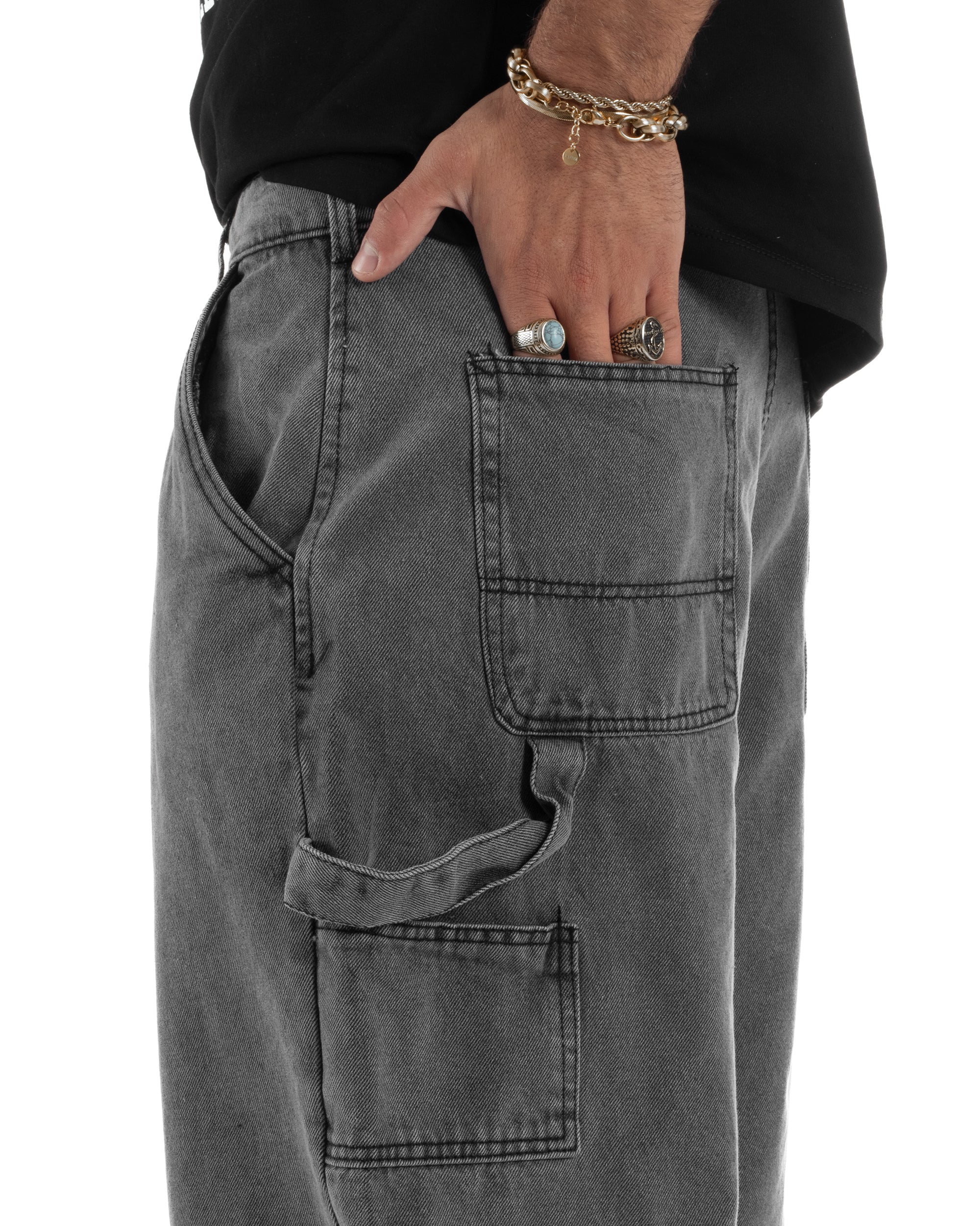 Bermuda Jeans Carpenter Denim Oversize PC1982A