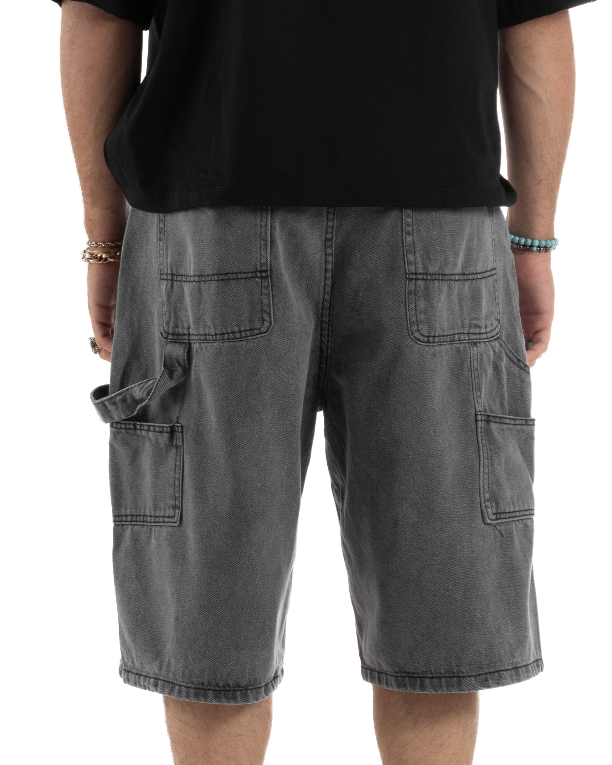 Bermuda Jeans Carpenter Denim Oversize PC1982A