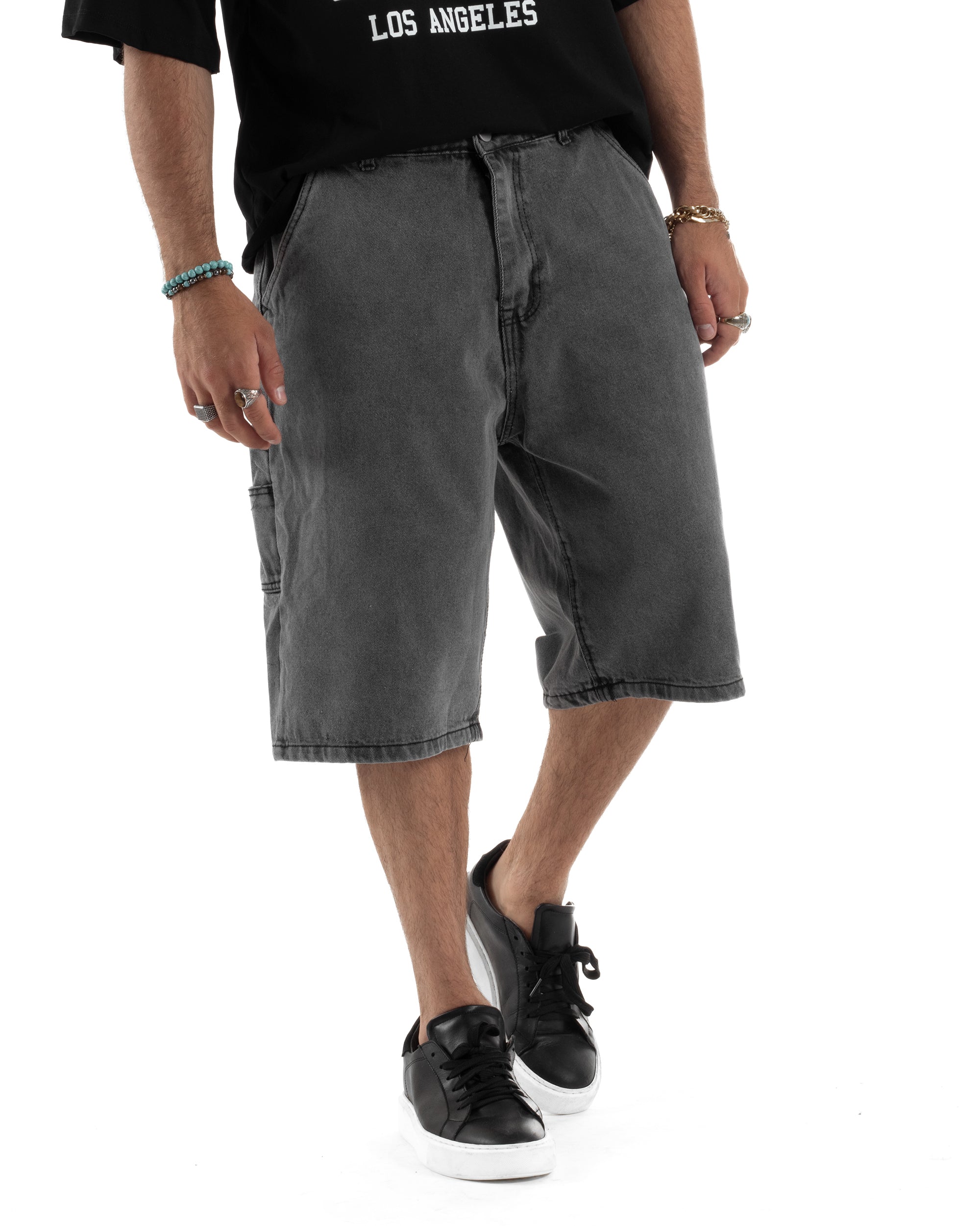 Bermuda Jeans Carpenter Denim Oversize PC1982A