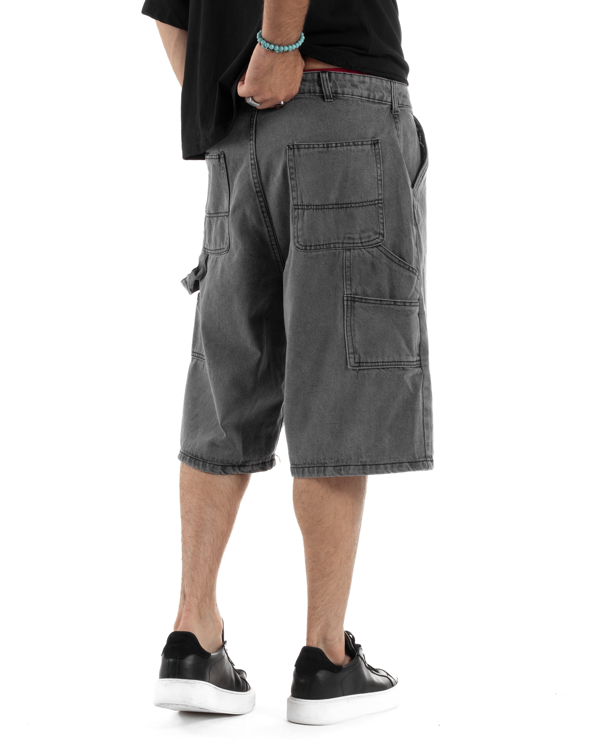Bermuda Jeans Carpenter Denim Oversize PC1982A
