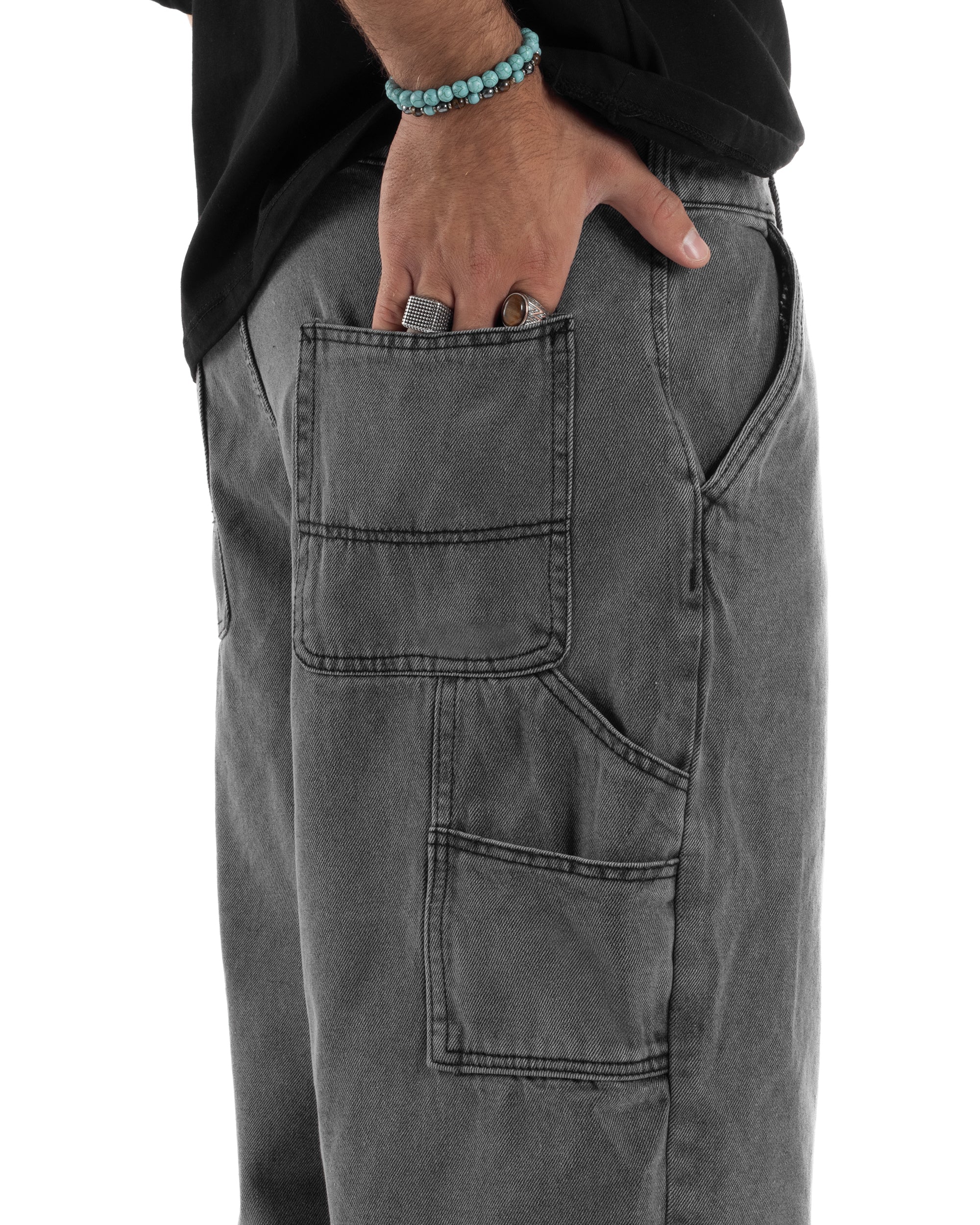 Bermuda Jeans Carpenter Denim Oversize PC1982A