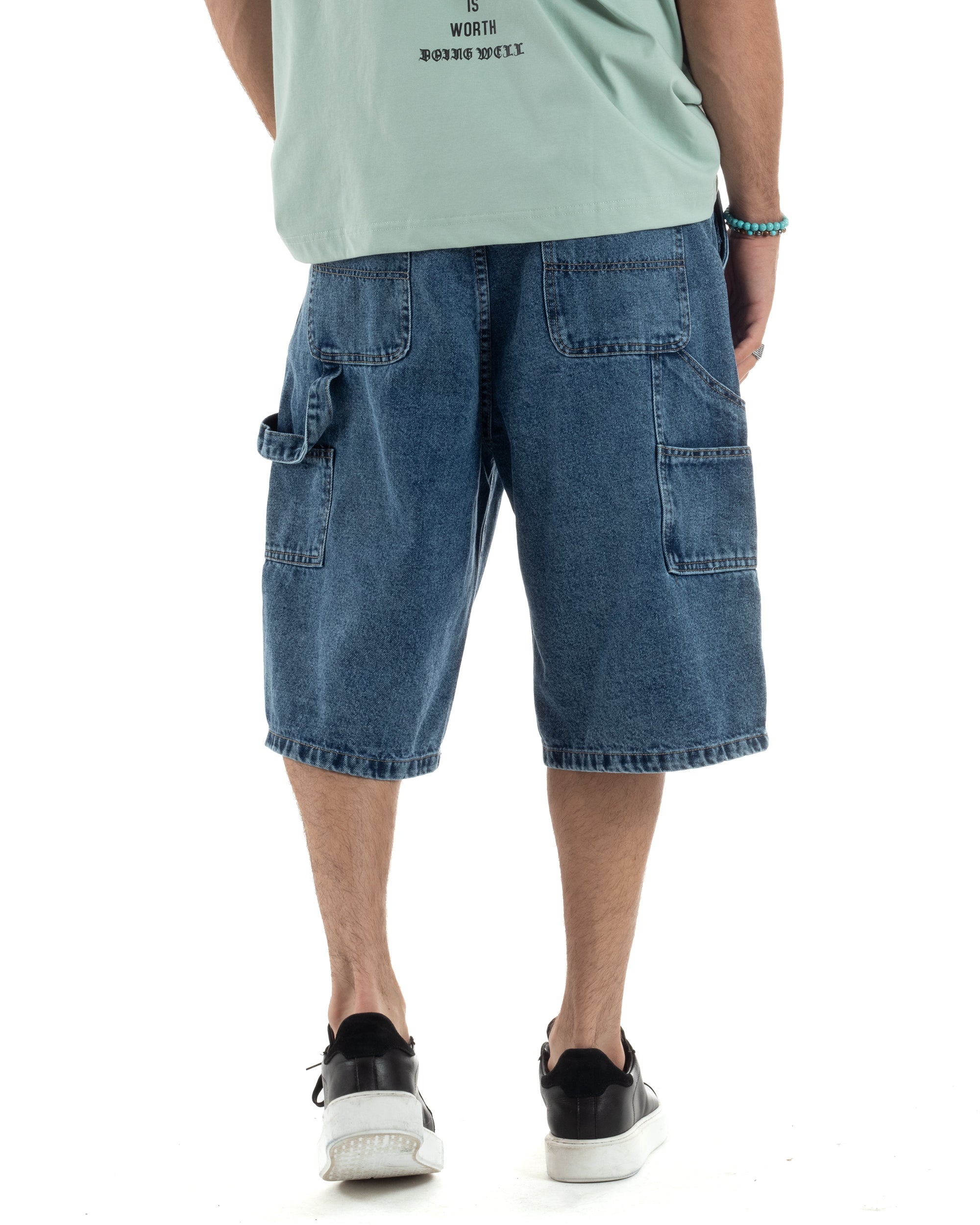 Bermuda Jeans Carpenter Denim Oversize PC1983A