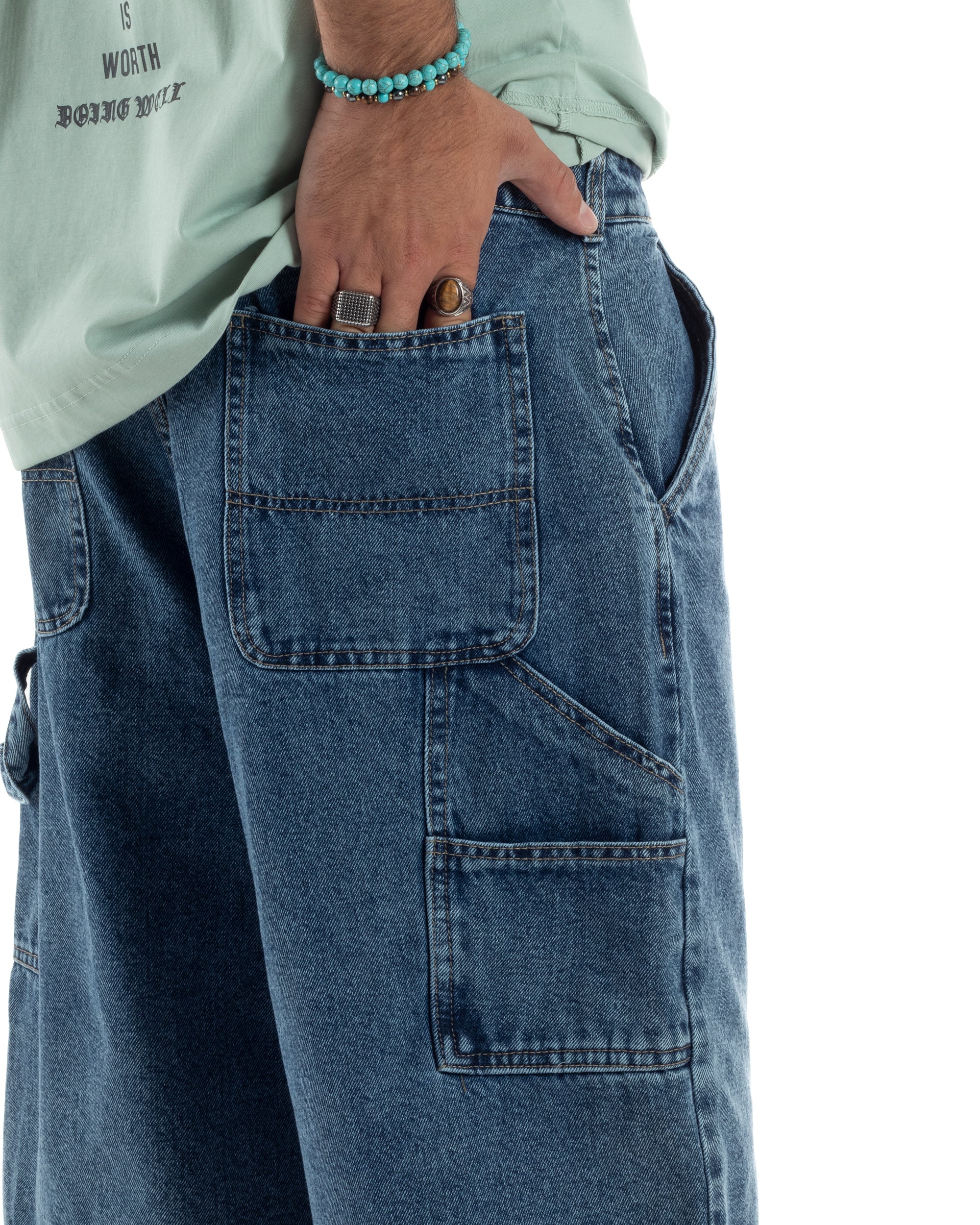 Bermuda Jeans Carpenter Denim Oversize PC1983A