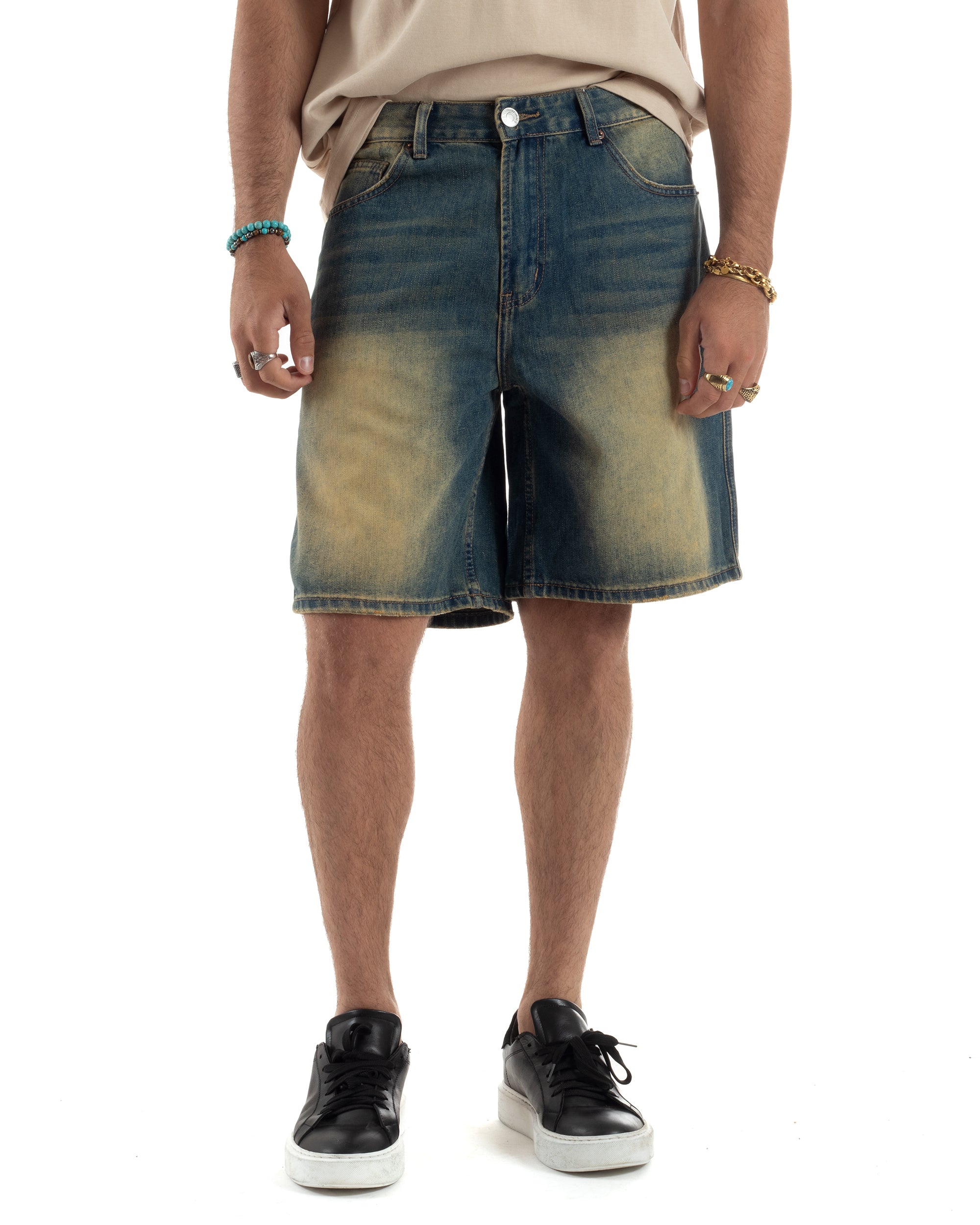 Bermuda Jeans Sabbiato Denim Regular Fit PC1984A