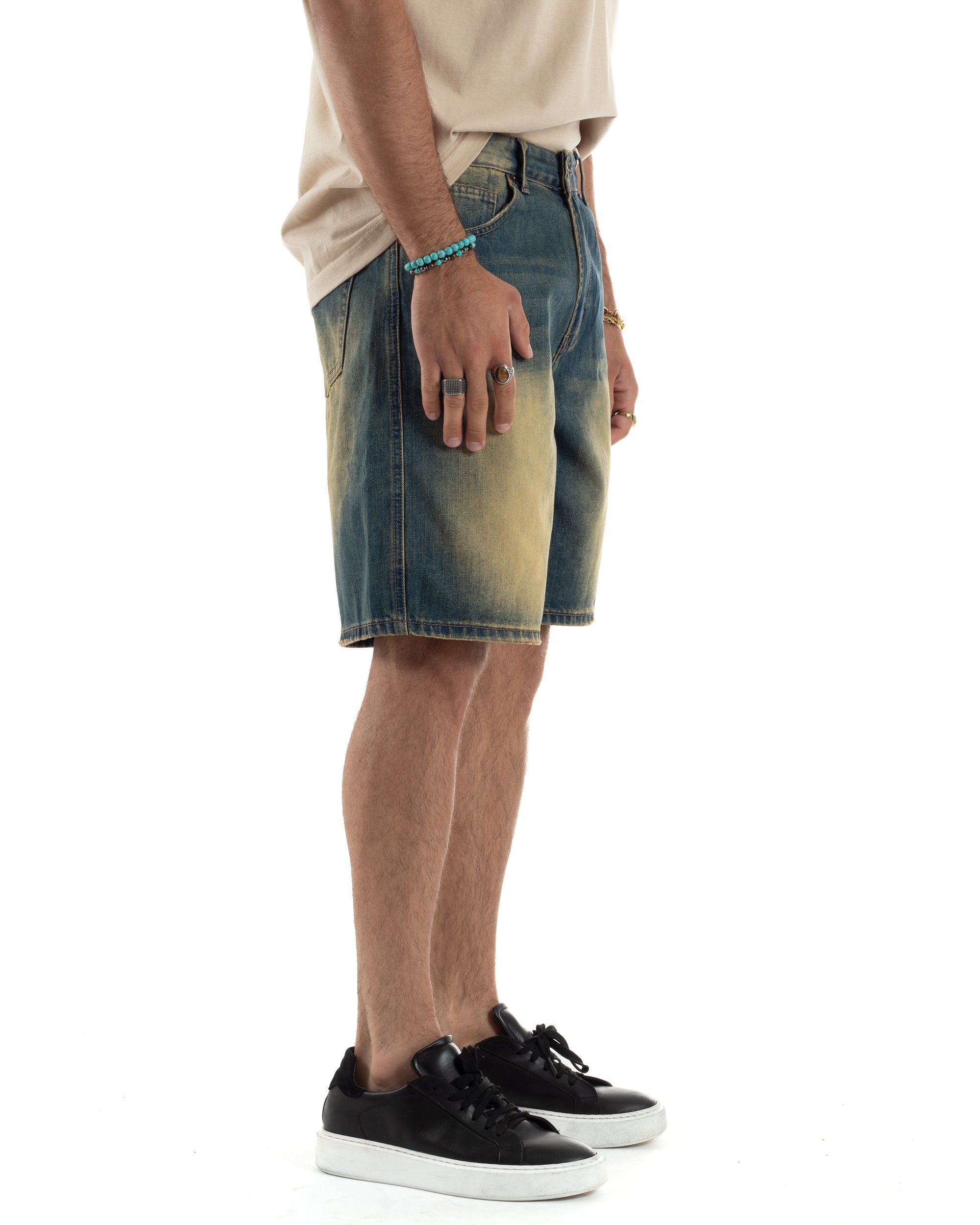 Bermuda Jeans Sabbiato Denim Regular Fit PC1984A